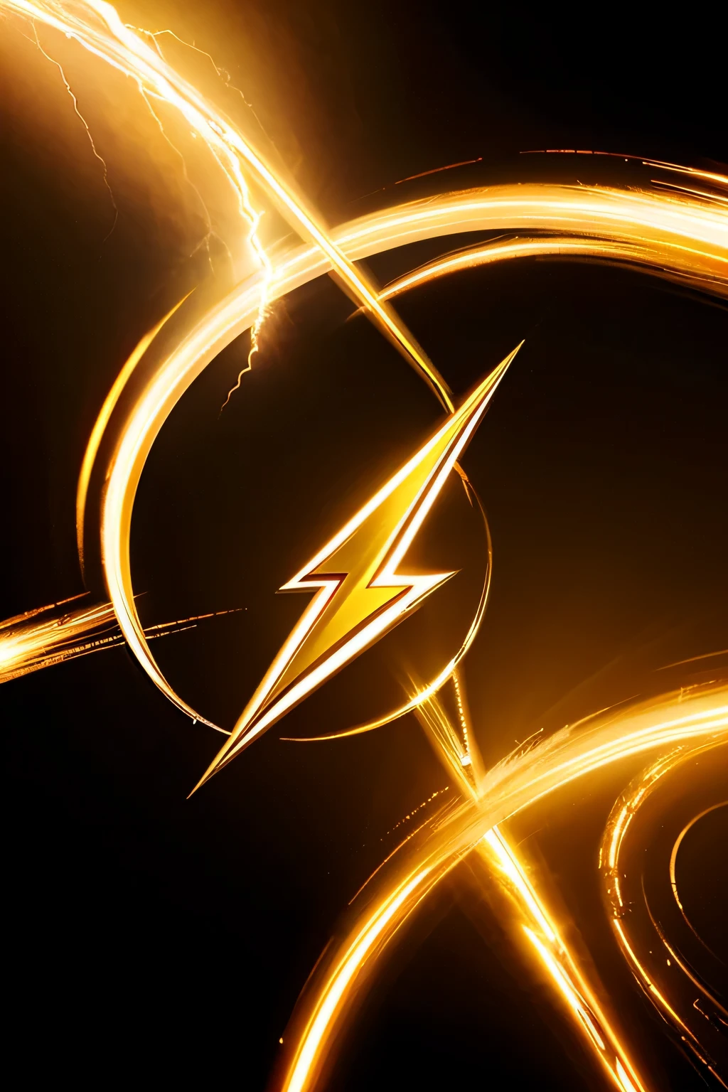 Raio dourado, Flash symbol, logo