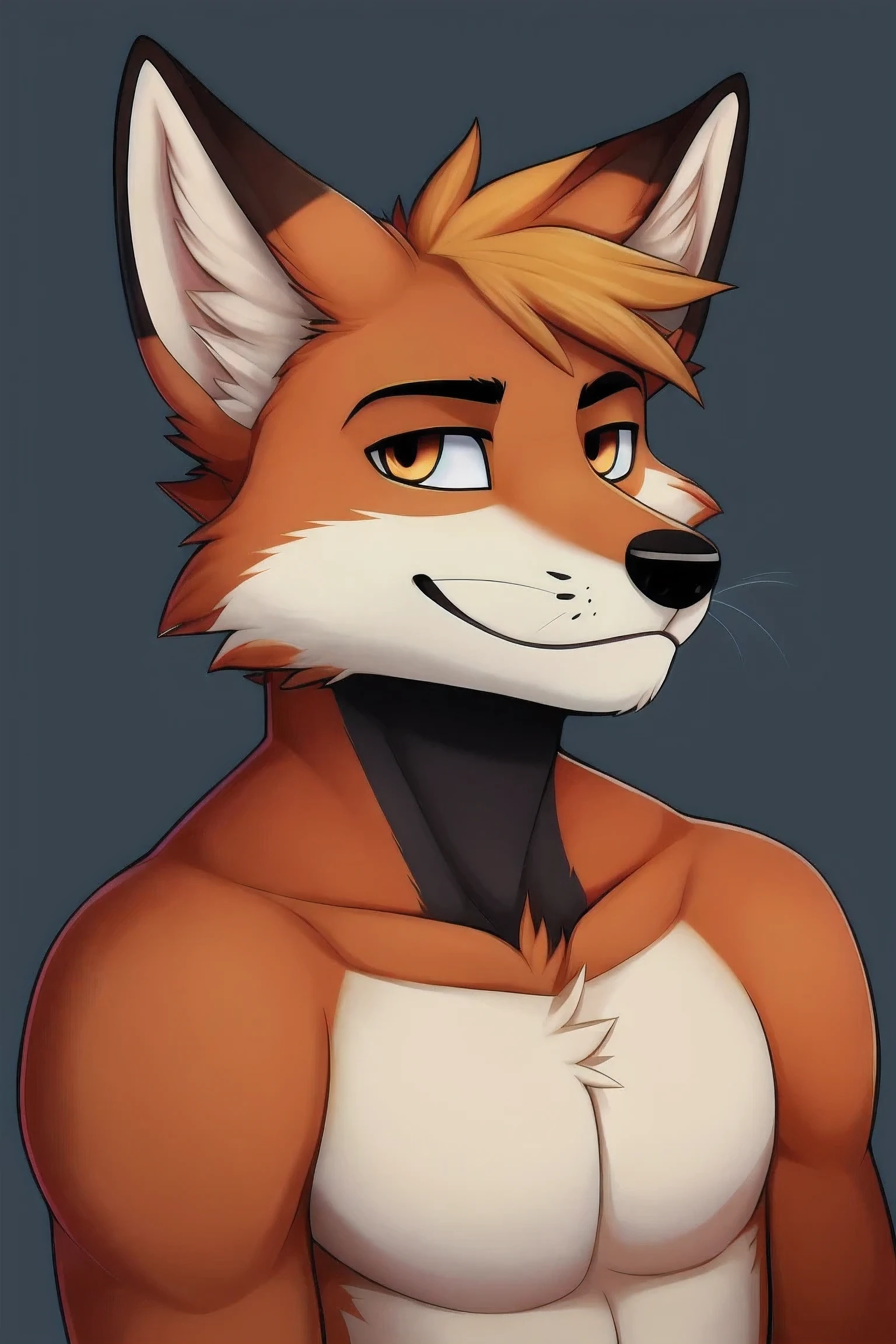 solo male, white borger collie, furry, smiling, red fur, Black fur stripe, netral, Traumatized face, dynamic lighting, illustration, beautiful, particles (high quality,4k,8k,highres,masterpiece:1.2), ultra-detailed, impressionistic:colorful,]