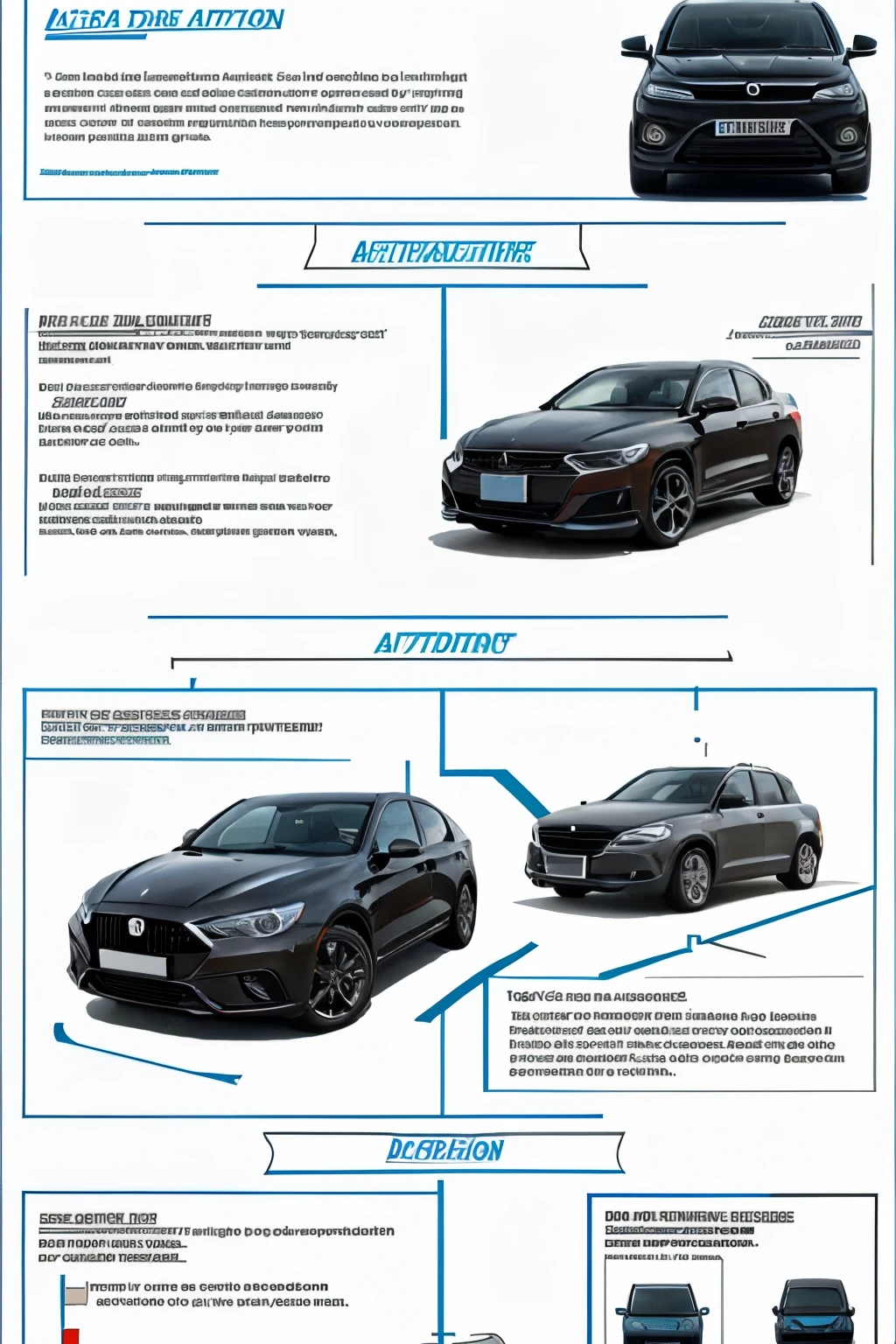 Facilities planning and design of a automotive product, diagram, flowchart