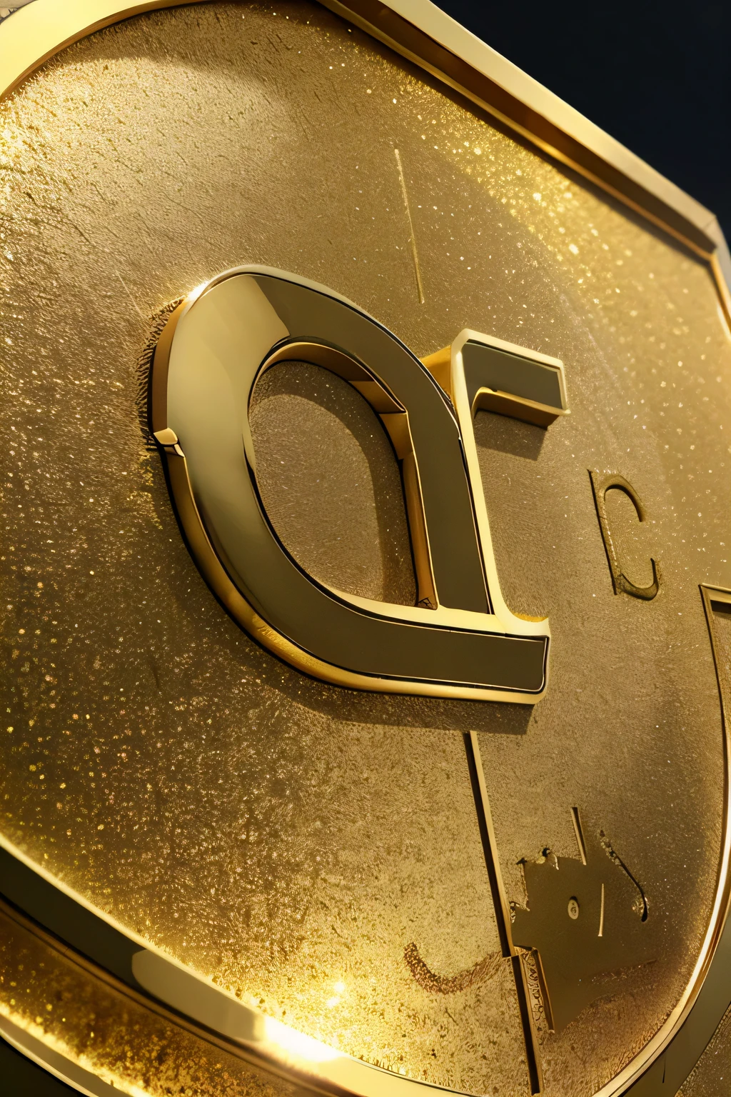 placa de ouro, dourado, sem fundo, sem personagem, logo