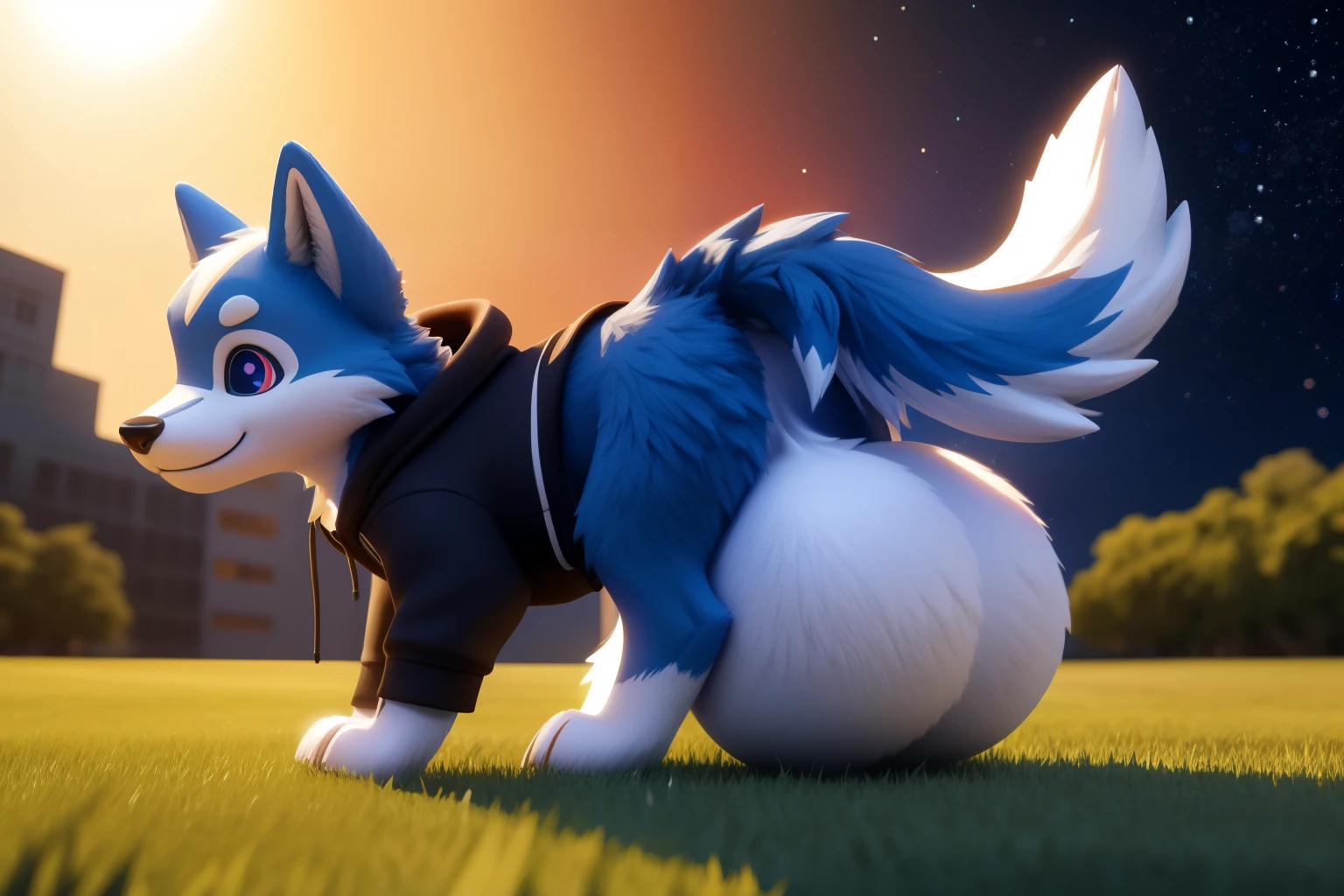 (((feral))), ((Cute little blue wolf, toony, young)) with different colored eyes， chibi， adolable， Logo design， Cartoony， movie light effect， 3D vector art， Cute and quirky， Fantasyart， Bokeh， handpainted， digitial painting， gentle illumination， Isometric style， 4k resolution， photoreal render， High level of detail clean， Vector image， Photorealistic masterpiece， professional photoshooting， simple space background， flat white background， isometry，vibrant vector, hyper canine penis, hyper balls, ((huge canine penis, huge balls)), thick canine penis, huge knot, erection, hoodie, bottomless, detailed fur, anisotropic fur gloss, ((subsurface scattering)), in park, huge cumshot, cum, orgasm, excessive cum, ((very wide body)),  ((animal genitalia)), [[cock veins]], [[[on fours]]]