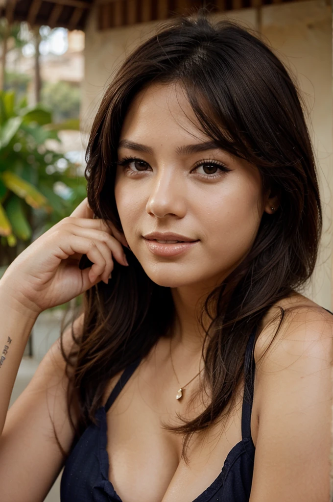 foto de Daniela con cabello rubio