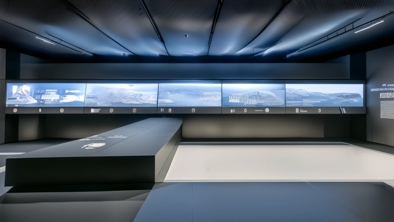 The exhibition hall Experience Hall is an innovative and cutting-edge facility., National Defense Education Exhibition Room, high-tech interaction, Immersive experience,Exhibition hall, many booth design, many peple on walk, hall style modern, UHD, highres, highres, 1080P, 8k, super detail, anatomically correct
