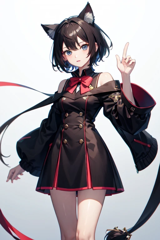 ((highest quality)), ((masterpiece)), (be familiar with), Cat ear, boyish