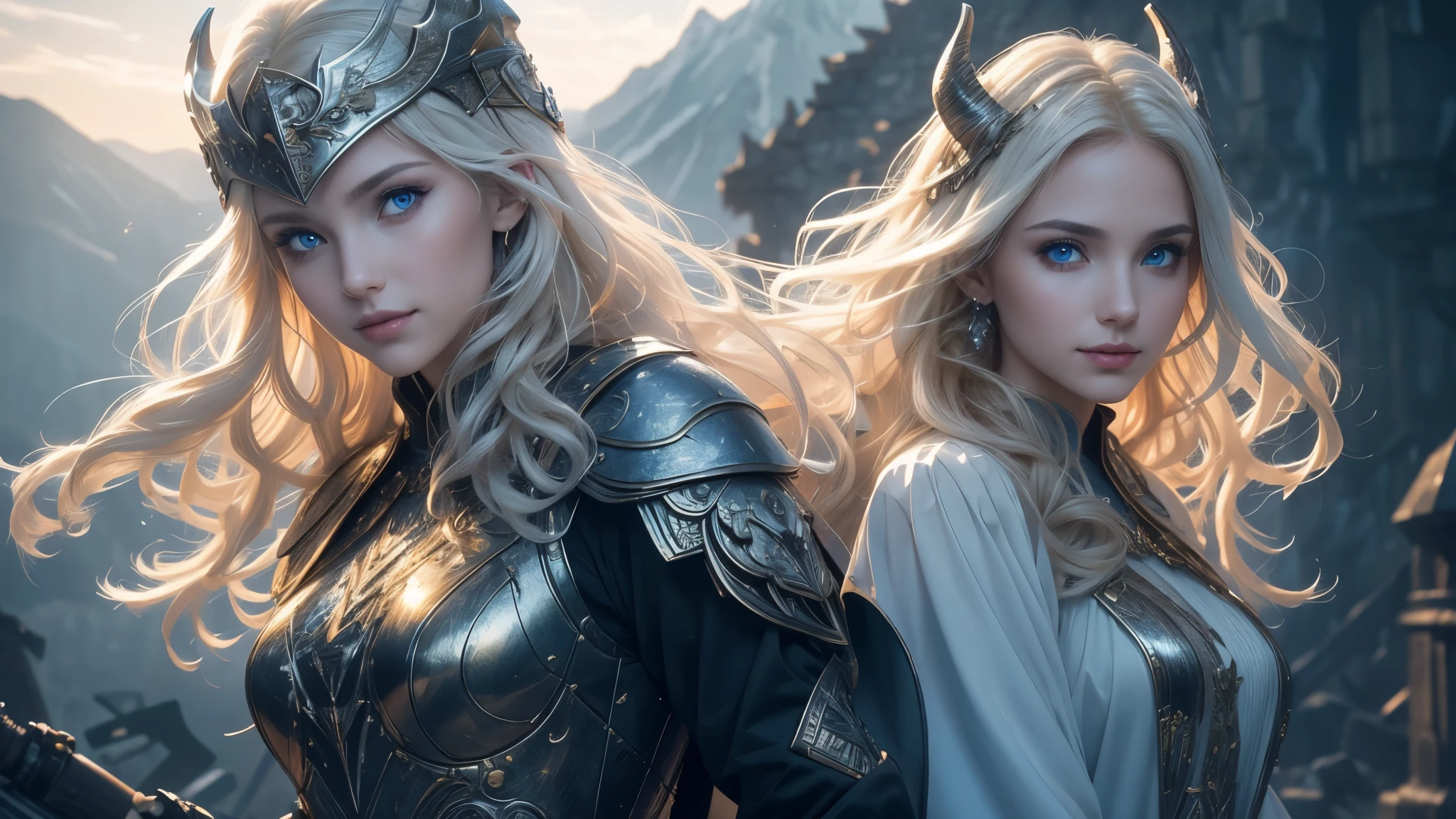 tmasterpiece，top-quality，best qualityer，offcial art，Beauty and aesthetics：1.2），（tmasterpiece：1.3）， （8K， realisticlying， RAW photos， best qualtiy： 1.4）， beauitful face， （photorealiscic face），超高分辨率， Ultra photo realsisim， highly  detailed， the golden ratio， （Award-winning digital artwork：1.3） af （sketching：1.3），（with dynamism：1.3），（Saturation：1.3），（Mid-range portrait：1.3），illusory engine， (High detail: 1.9)，（femele：1.4），（big breasts beautiful： 1.4),(carismatic:1.3)，Female elf，Large breasts，upperbody shots，dramatics，Armour，The background is the castle，