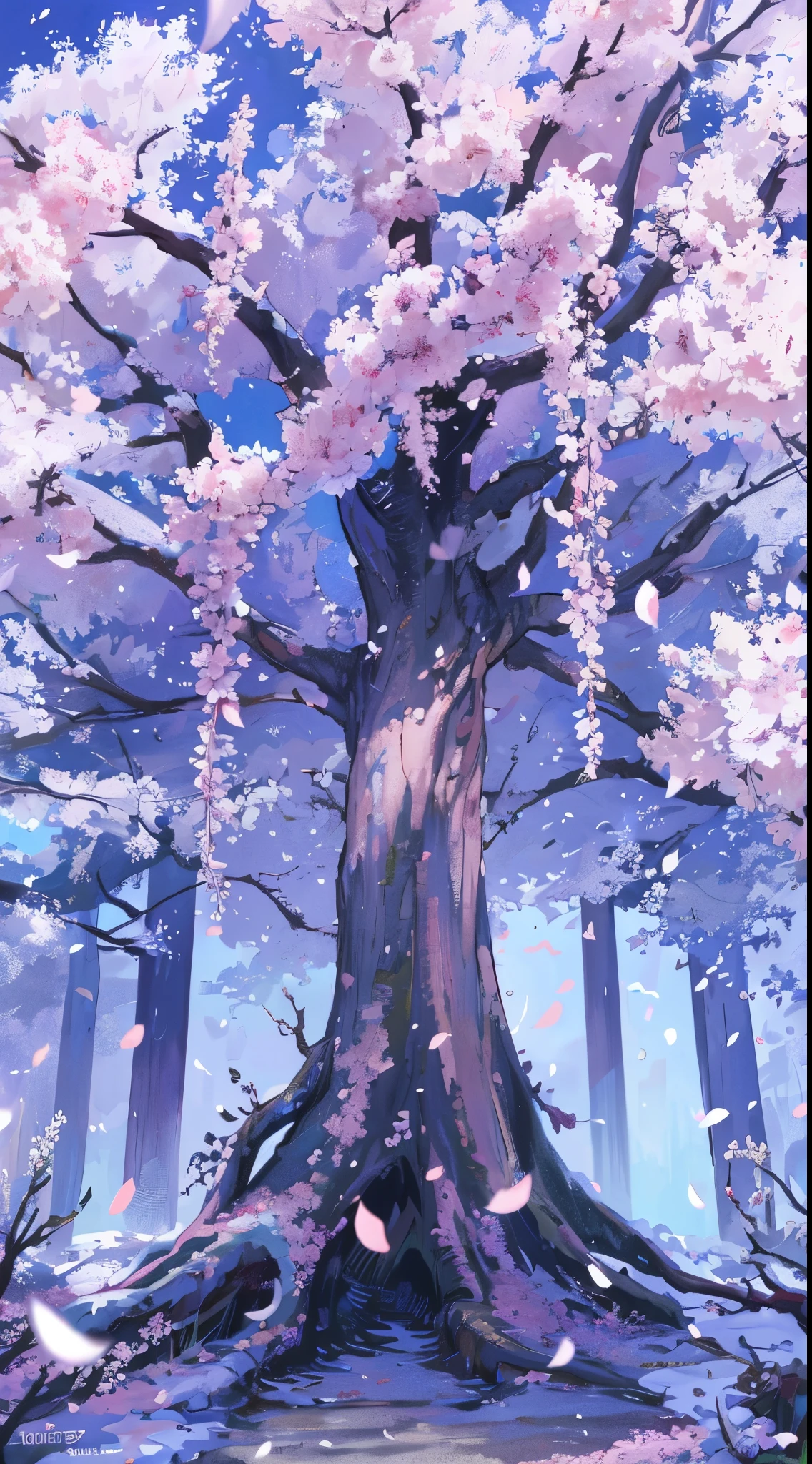 tmasterpiece,High quality,8K,Pink cherry blossom tree