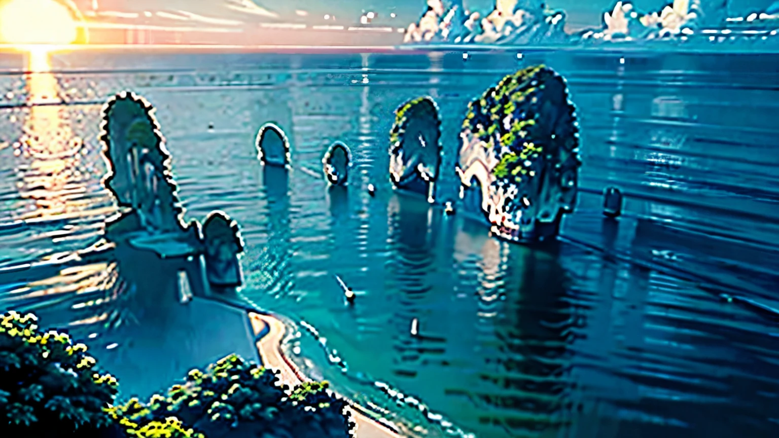 view of the beautiful sea in Thailand