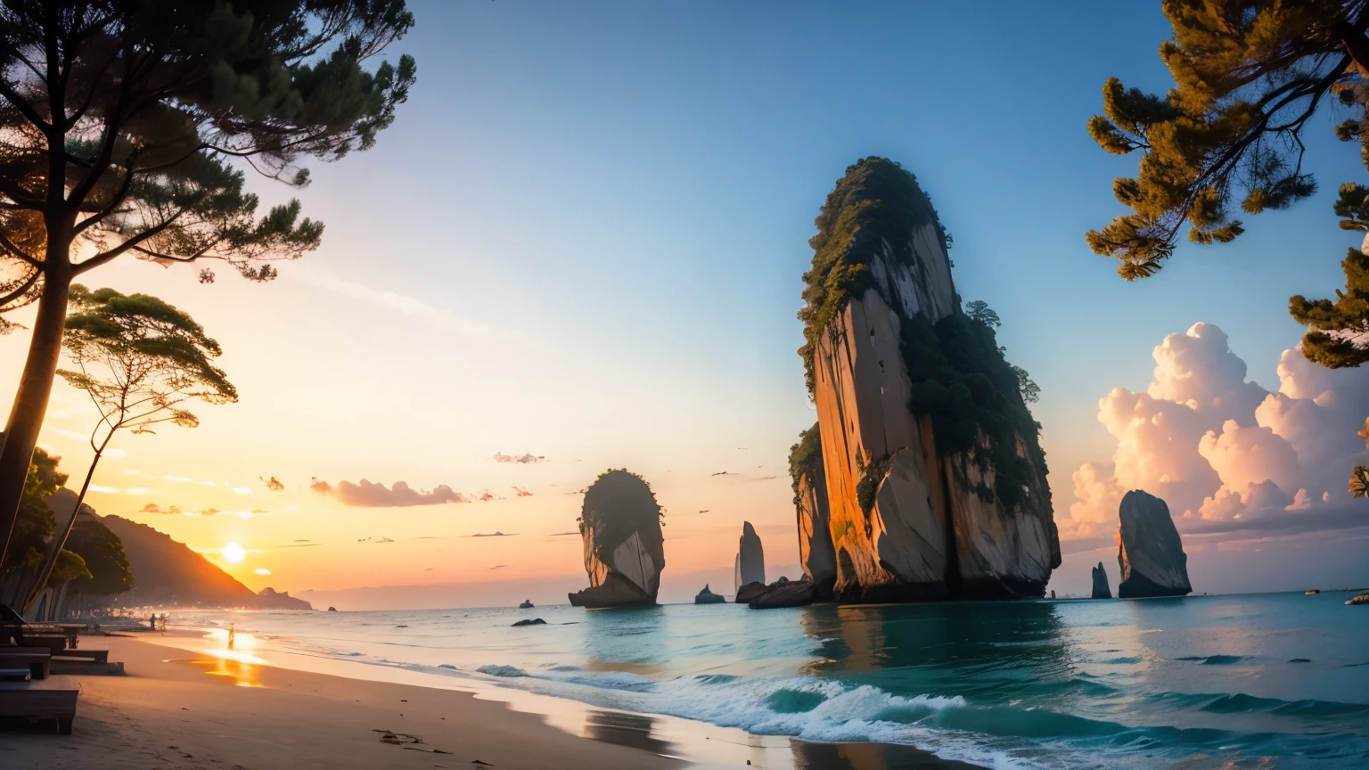 view of the beautiful sea in Thailand