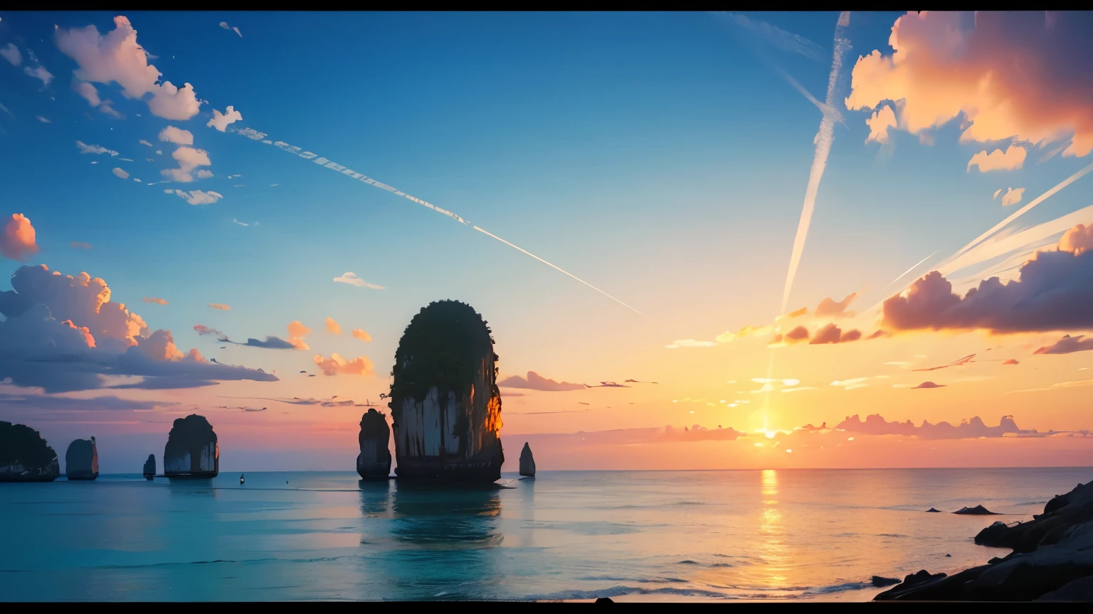 view of the beautiful sea in Thailand