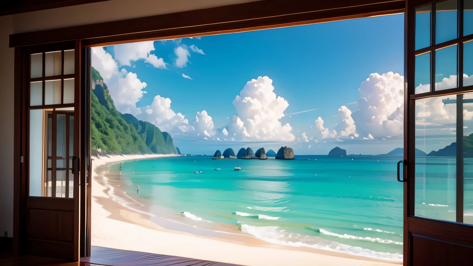 view of the beautiful sea in Thailand
