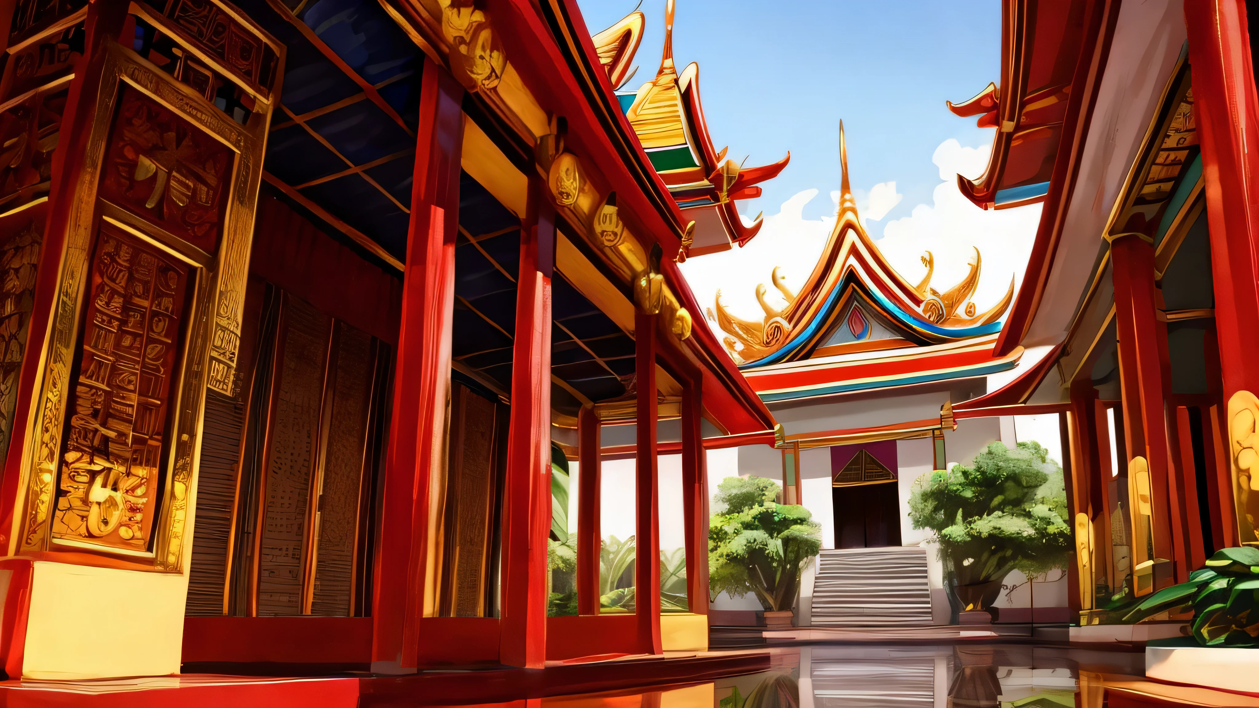 Thai temple in bangkok.