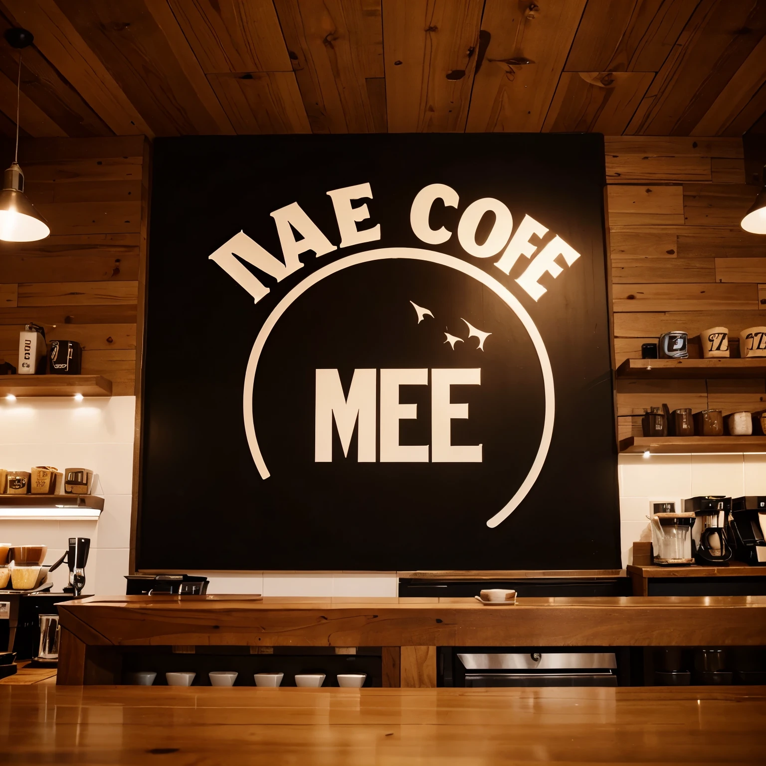 Make a logo for coffe shop. The name of the coffe shop is Mahaga coffe. The logo we want Will look cool, minimalist