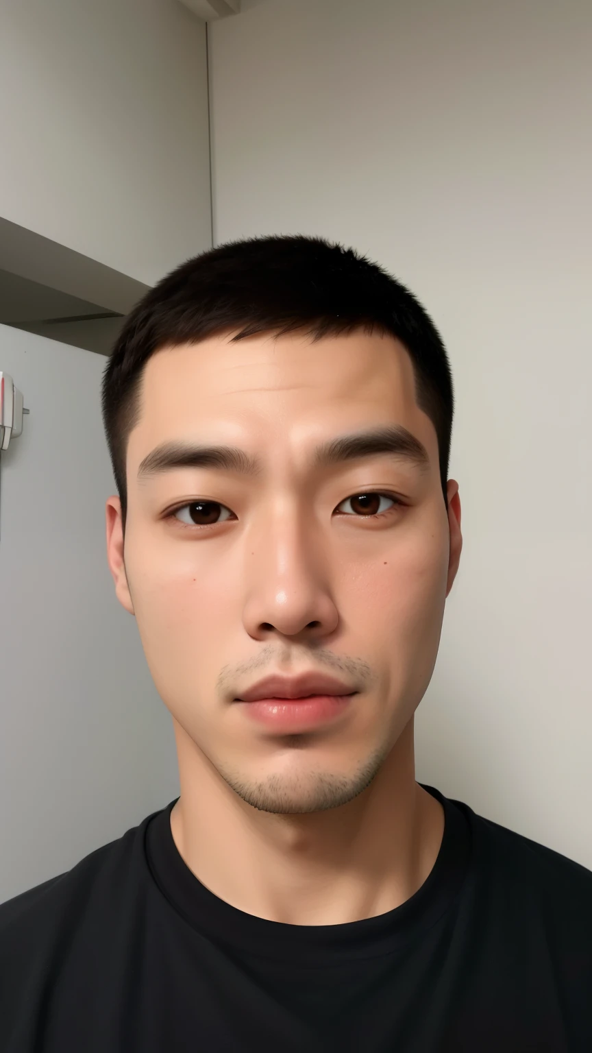um close de um homem com uma camisa preta e uma camisa preta, korean symmetrical face, homem sul-coreano, Asian face, Korean facial features, Rosto detalhado preciso, 27 anos de idade, Rosto altamente detalhado de 8k, rosto realmente detalhado, 28 anos de idade, com rosto muito detalhado, asian man, 1 Menino de 7 anos, rosto magro