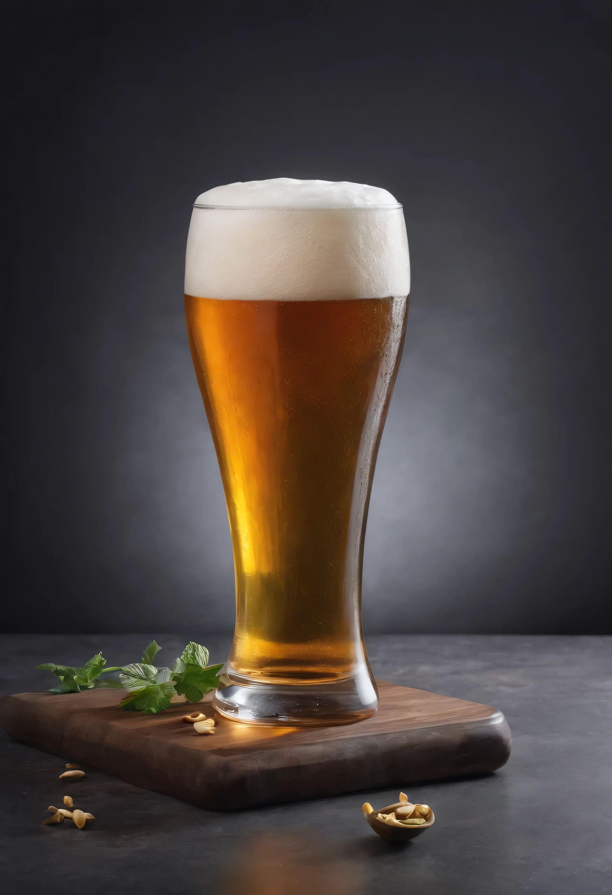 beer, glass, Kitchen background