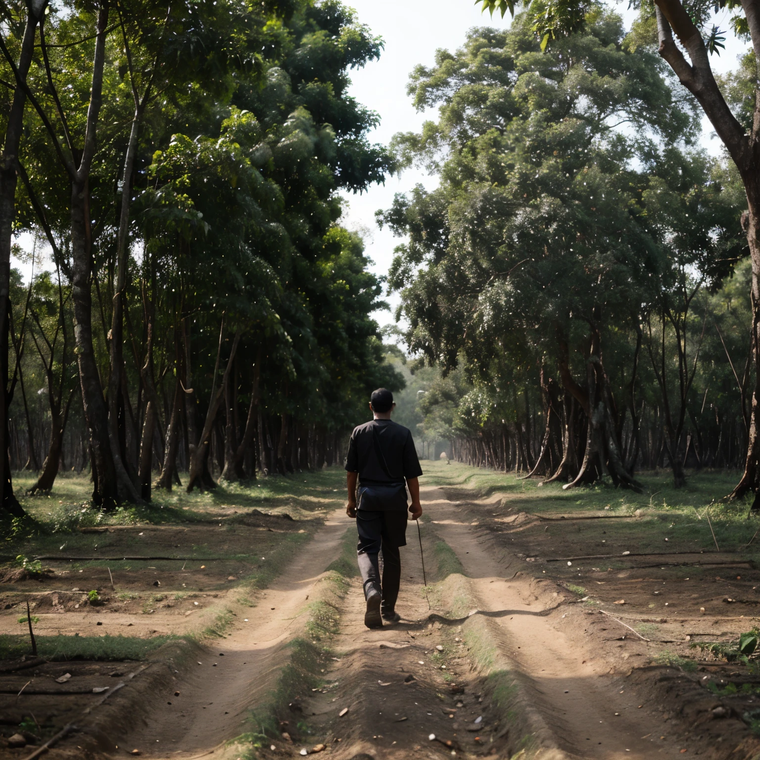 Rubber tree plantation