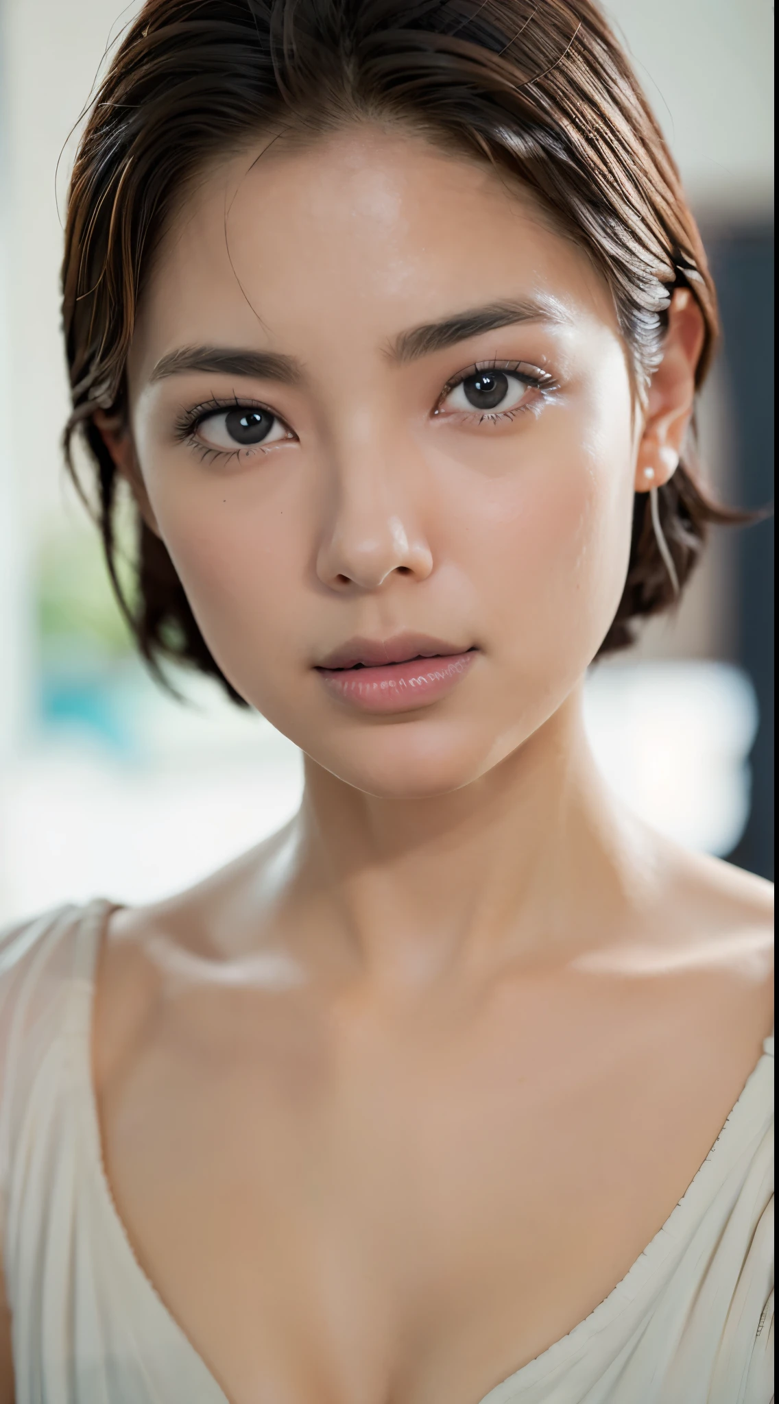 Close-up of cartoon beautiful girl's face,(high detail:1. 1),delicate face,natural skin,high quality,NSFW,beautiful eyes,(Detailed face and eyes),(facial:1. 2),noise, additional, real picture, .PSD, Lamp film photography, sharp focus, contrast lighting, delicate skin, high resolution 8k, Crazy details, lifelike, Professional photography, 8K Ultra HD, DSLR camera, soft light lighting, high quality, film grain, Fuji XT3,masterpiece,surreal,Super fine