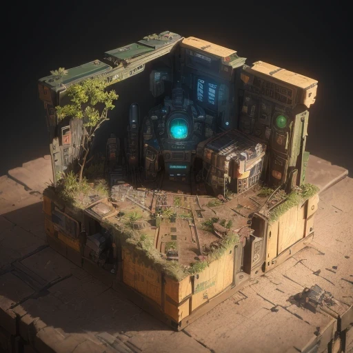 78598年Mars realistic model, (split ends, original photo, best quality, masterpiece:1.4),Steampunk Cyberpunk 6820 City,(CyberpunkMars light:1.3), Mars (related to land),(in a small nature box:1.3),Isometric, small nature, landscape on foundation,landscape,