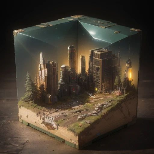 78598年Mars realistic model, (split ends, original photo, best quality, masterpiece:1.4),Steampunk Cyberpunk 6820 City,(CyberpunkMars light:1.3), Mars (related to land),(in a small nature box:1.3),Isometric, small nature, landscape on foundation,landscape,