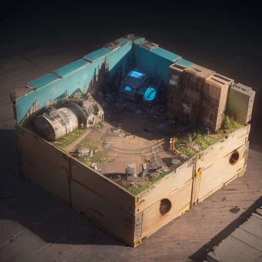 78598年Mars realistic model, (split ends, original photo, best quality, masterpiece:1.4),Steampunk Cyberpunk 6820 City,(CyberpunkMars light:1.3), Mars (related to land),(in a small nature box:1.3),Isometric, small nature, landscape on foundation,landscape,