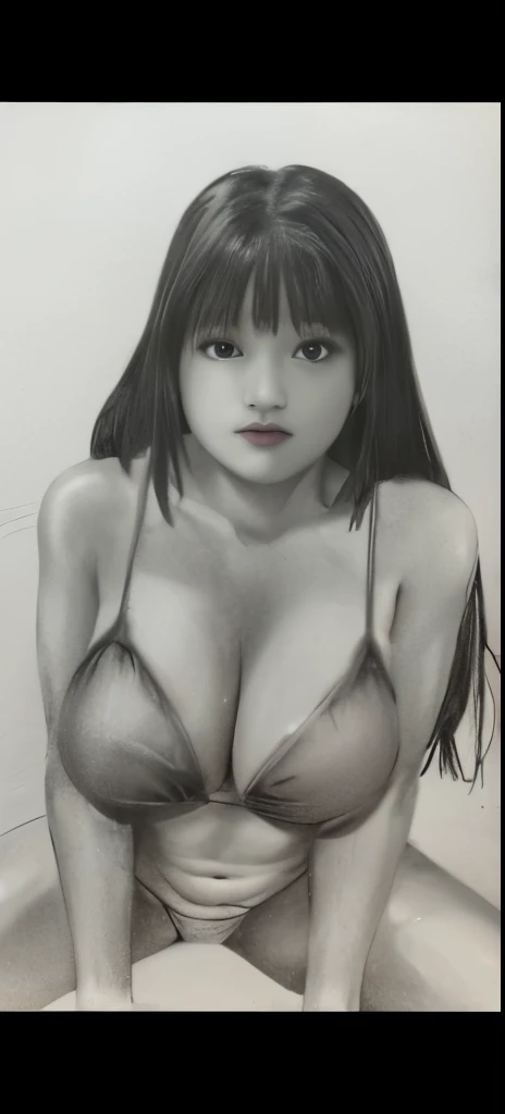 full color、Picture of a woman wearing a bikini top sitting on the bed, Realistic Graphite, Photorealistic drawing, realistic proportions!! (8k wallpaper, UHD, HDR, photo realistic:1.3), (ultra-high resolution, absurdres:1.2),
(highly detailed, extreme detailing, precision detailing:1.2),
(Fine illustration, originality, best aesthetic), masterpiece,
(full colors, studio-caliber color grading),
BREAK
