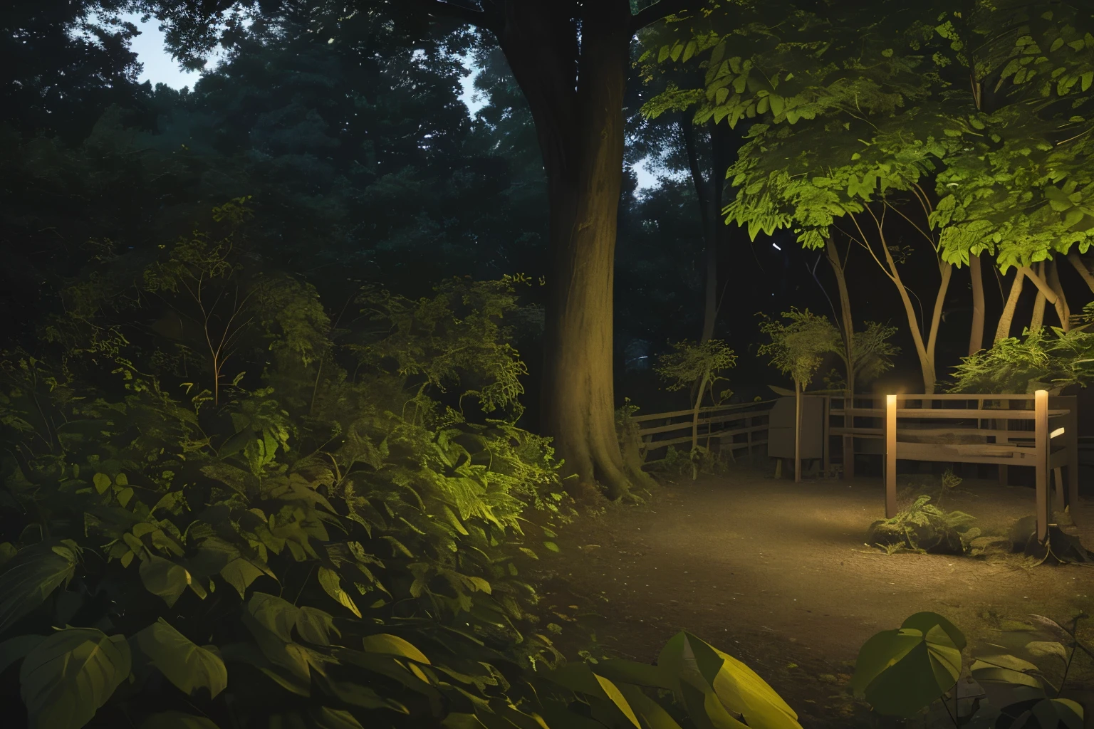 Dusk sounds: Nature's chorus of insects, birds, or rustling leaves.