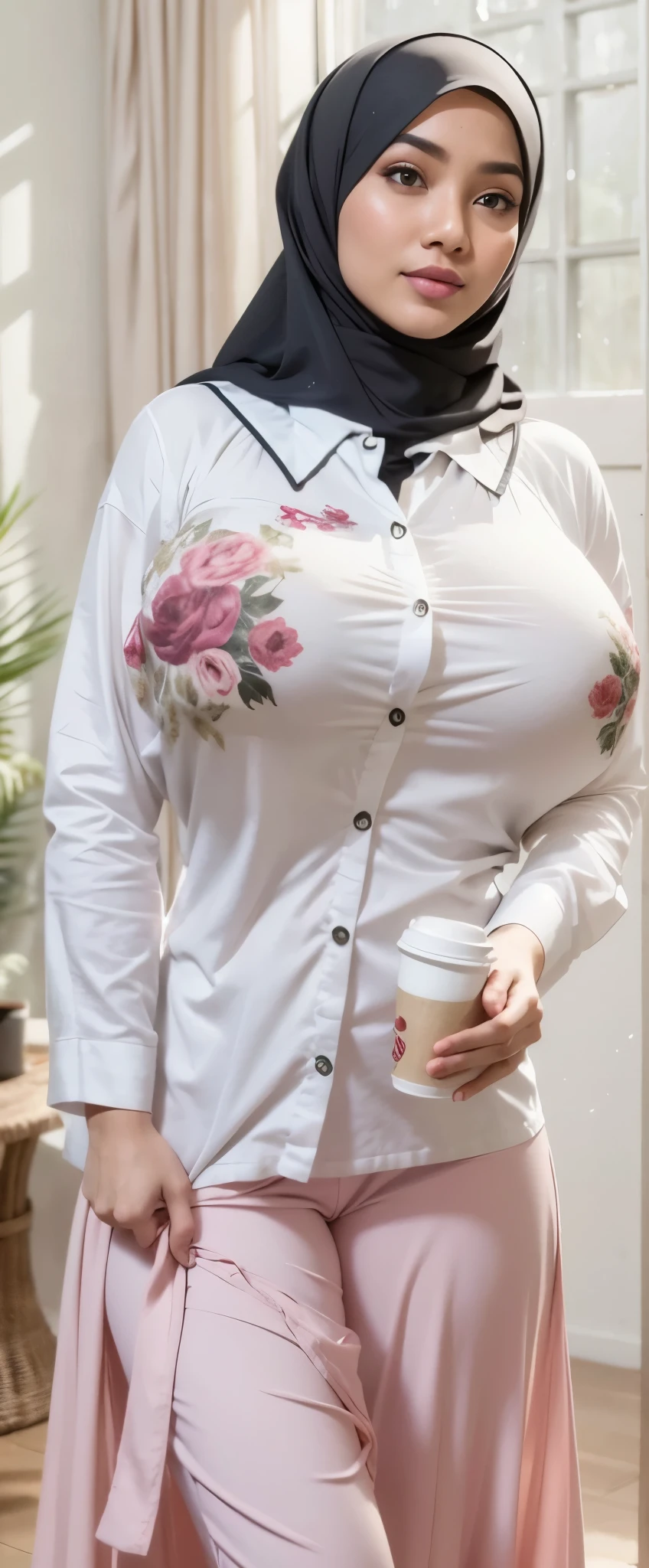 RAW, Best quality, high resolution, masterpiece: 1.3), beautiful Malay woman in hijab (iu:0.8),Best quality, high resolution, Masterpiece: 1.3, Beautiful hijabi malay girl, Masterpiece, Soft smile, Realistic, 1girl, charming eyes, glowing eyes, cut top, dress, parted lips, blush, night, sun, sun, big breasted girl, fashion outfit, sexy feminine,wear kebaya red long neck, sitting in Rainforest Jungle、Dense jungle,Mossy megalithic ruins、Humid rainforest, bright sunshine, hiking clothes, pullover, long pants, highres,4k,HDR,1girl, photorealistic, realistic,sweat skin, wet clothes, wet body, big breast, ((full body))soaked, dripping, smiling at viewer, closeup