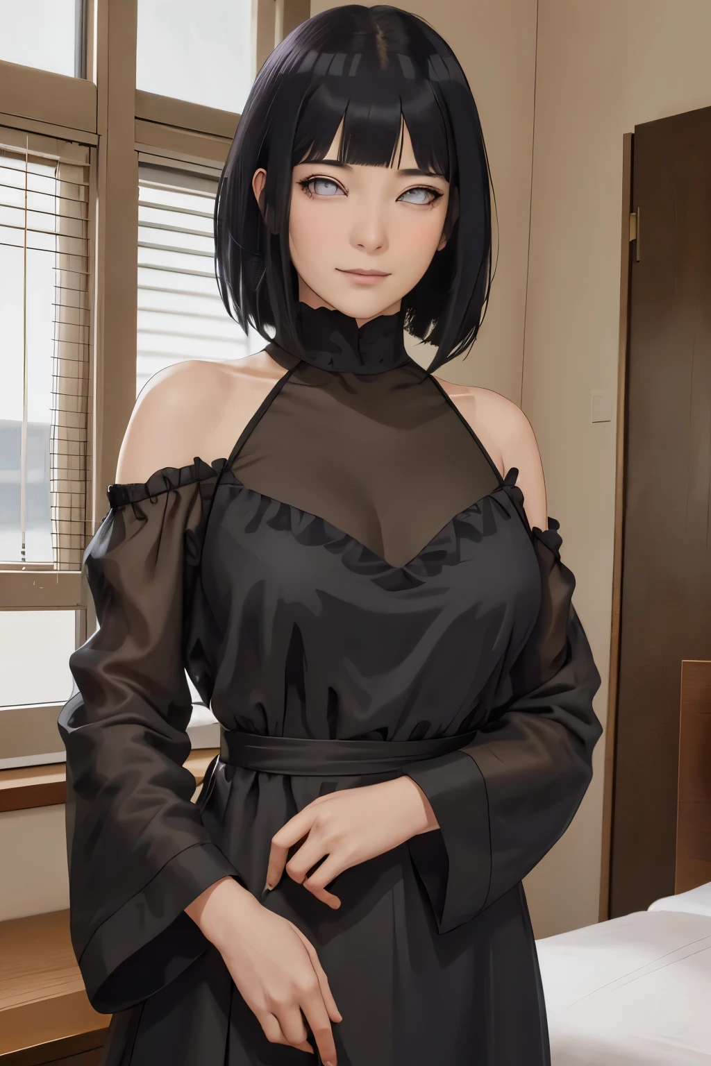 Masterpiece, best quality. (hyper-realistic:1.4) , (cowboy shot:1.5),
Rem from rezero, (remrin), cute, lustrous skin, enchanting gaze, blue hair, short hair, (hair over one eye:1.3), blue eyes, NSFW, (NAKED BREASTS:1.5), roswaal mansion maid uniform, black skirt, garter belt, intricate lace, apron, white thighhighs, looking at viewer, strongly ashamed, embarrased, blushing, epic, cinematic, dramatic, reflective, shining, purple glow, big breasts, cleavage, sexy, modeling pose, turned, (LIFTING_HER_SKIRT:1.5), (rear view, from behind, spread anus)
smooth perfect skin, smooth_skin
Beautiful、big breasts,
FULL BODY SHOT, ultra wide angle, textured skin, face detail, clean skin, perfect hands, perfect anatomy, anatomically correct,
(Realistic bedroom background:1.2)