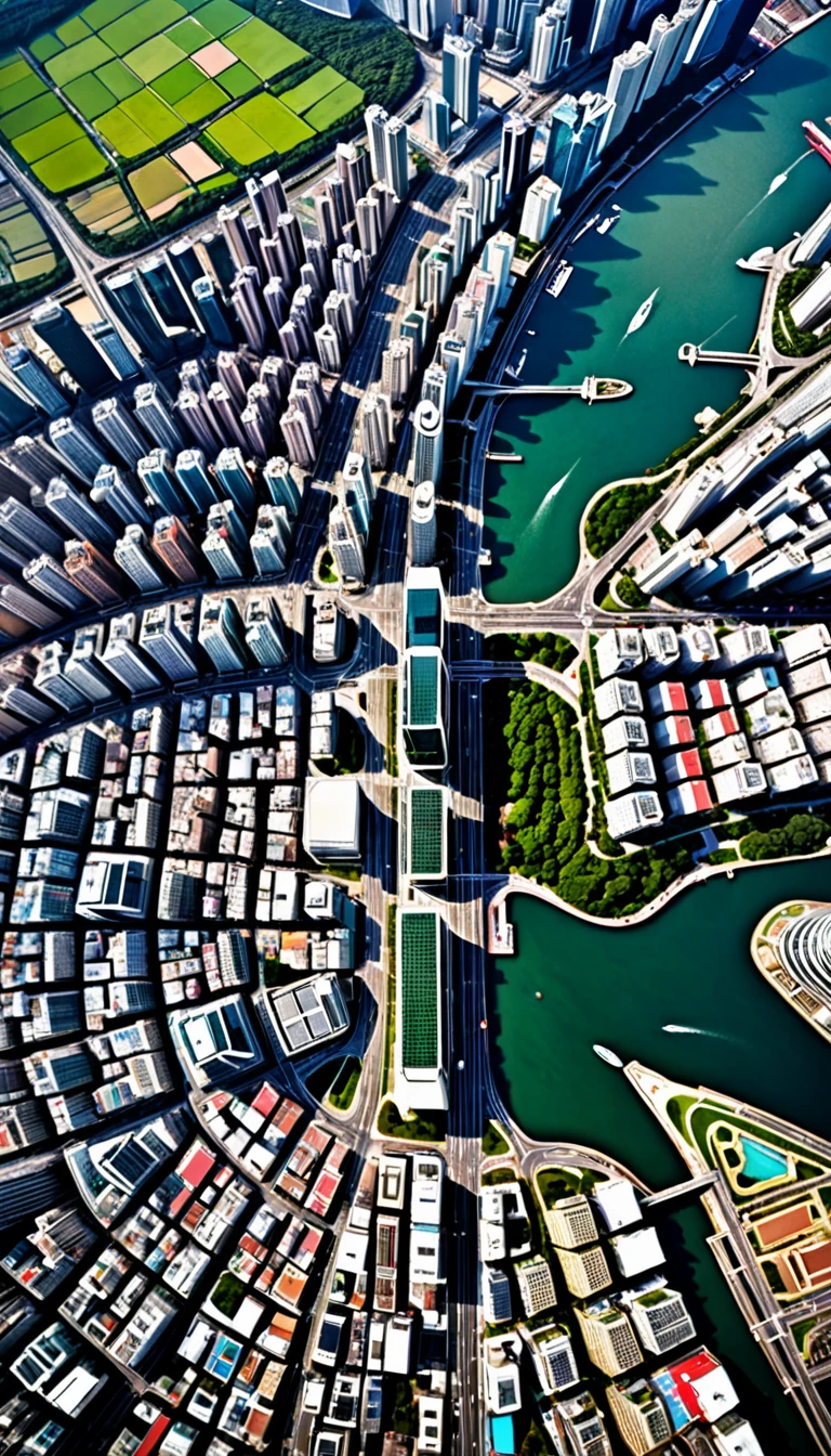 Hongkong | Aerial View, realistic photo