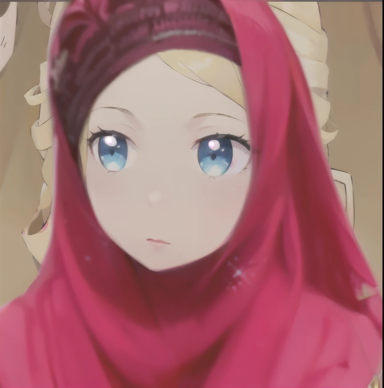 A nsfw portrait of a girl wearing a hijab with black tulle pantyhose, her small feet visible, and a blushing face. The image is of the best quality, ultra-detailed, and realistic (with a 1.37 strength). The artwork is created by a professional artist using vivid colors and bokeh effects. The style of the image is portraits with soft pastel colors, and it is illuminated by soft diffused light.