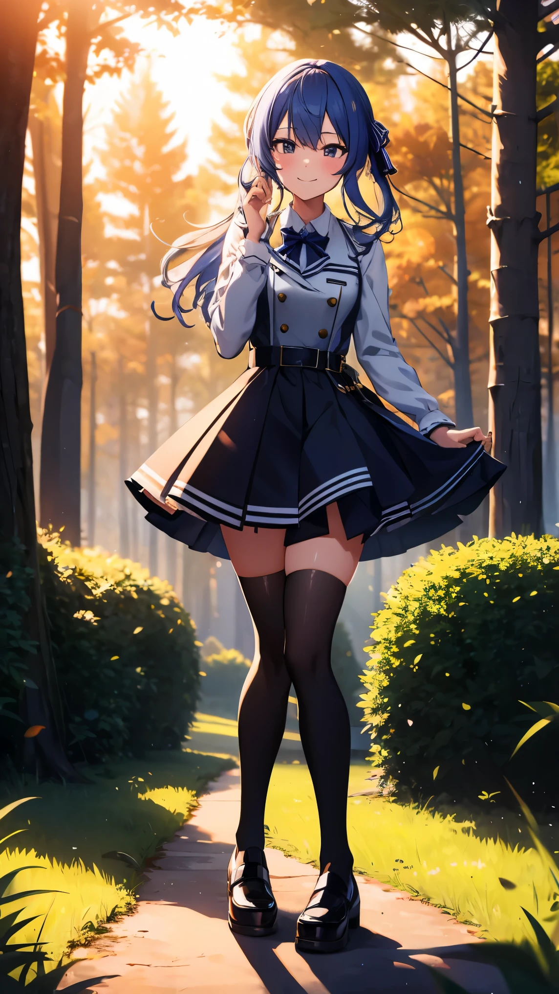Hololive_hoshimachi suisei_fantasy_black stockings_shortcut_Idol_raw stone star_star star_a handsome guy_delivery_Virtual YouTuber_smile_date_Cafe_move_thank you_bless_thank you_take a pose_uniform_high school girl_student_beautiful feet_shiny_highest quality_masterpiece_medium hair_髪型はshortcut_beautiful_forest_In the mountains_sunlight filtering through the trees_nature_sexy_phonjun_Bewitching_fascinating_evening_sunset_8K quality_dress