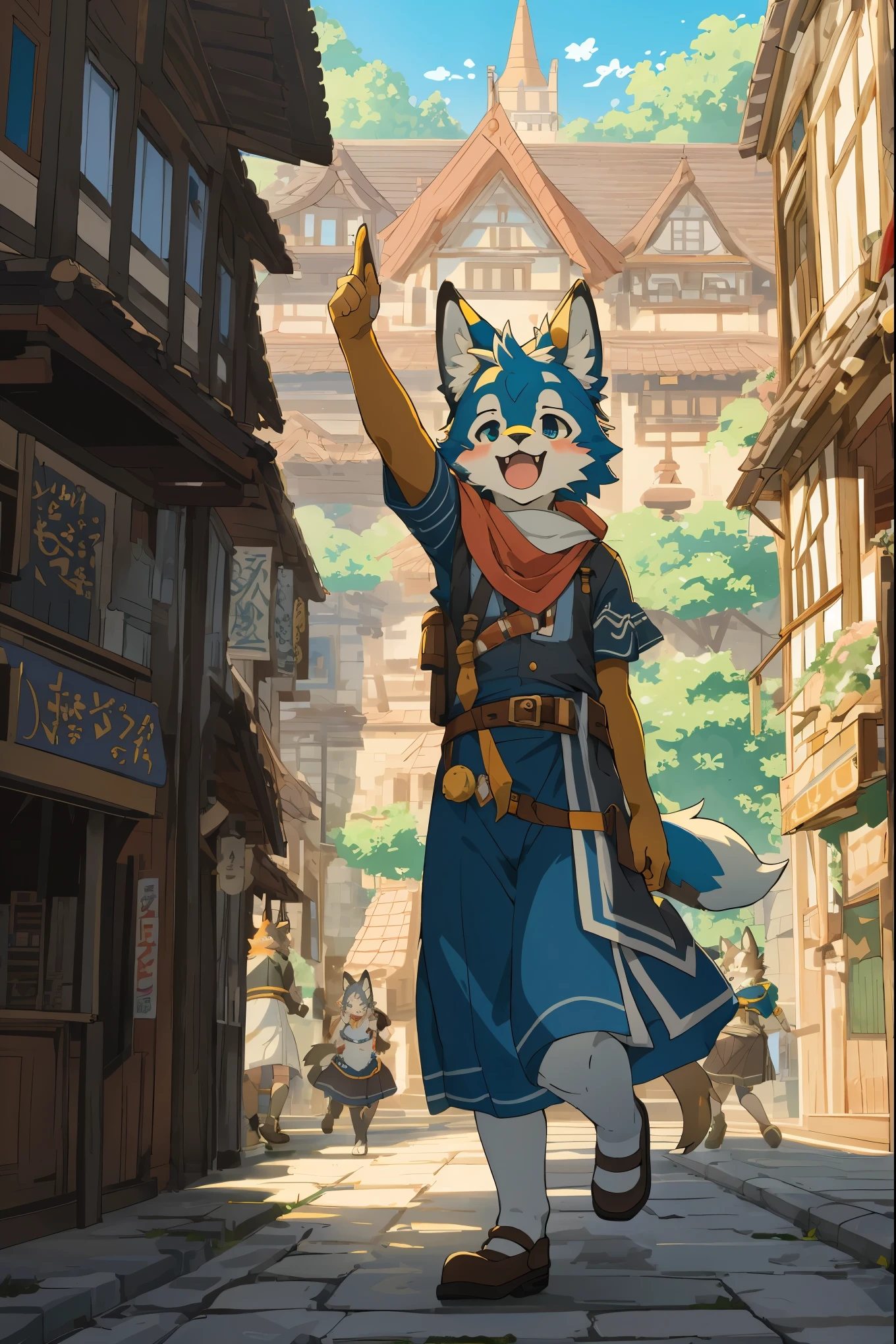 super high resolution, detailed background, World Heritage Site, 6+boys, 6+girls, Happy, joyful, absurdres(Photos of solo travelers)(kemono, furry anthro)cinematic,