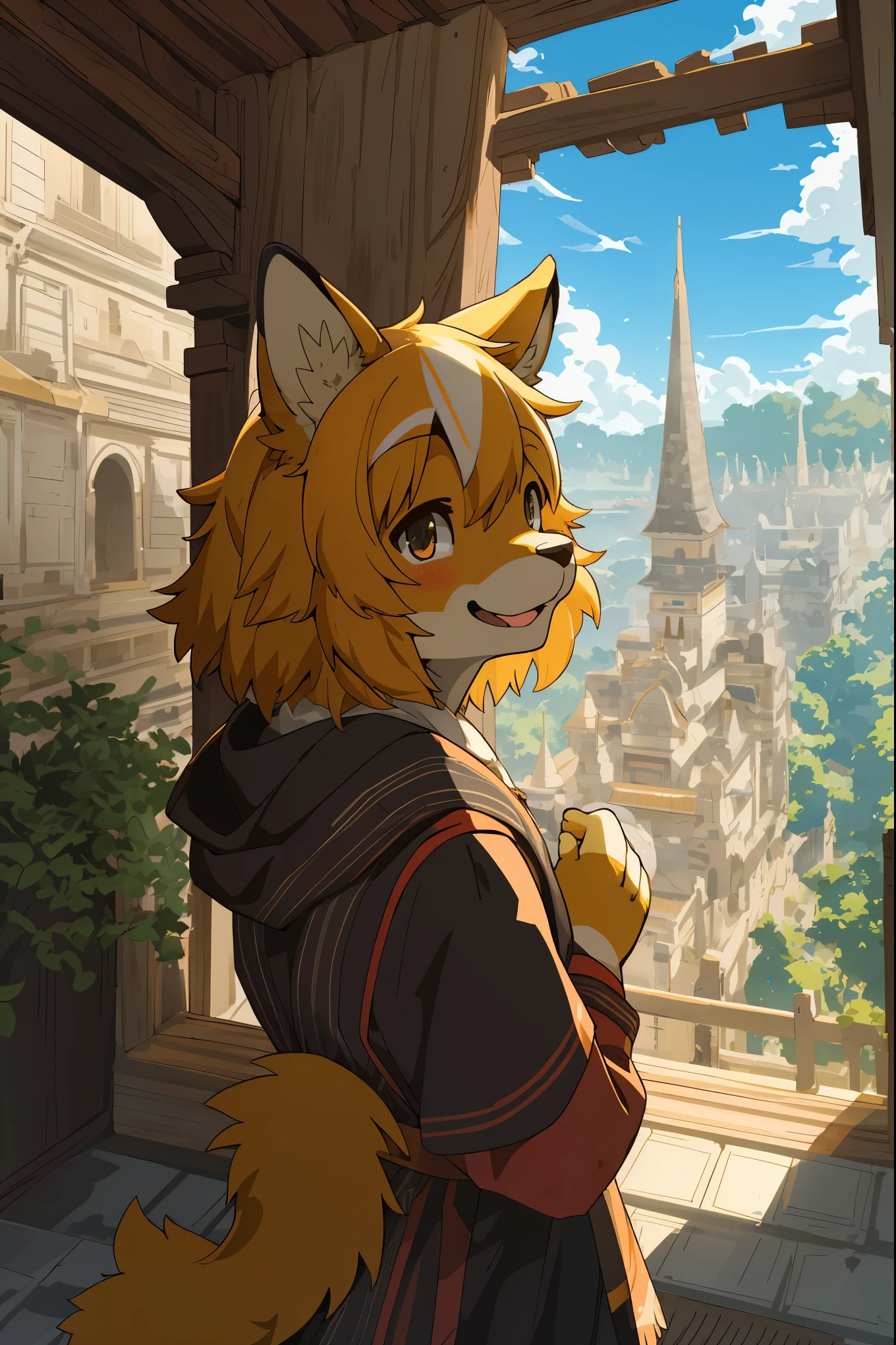 super high resolution, detailed background, World Heritage Site, 6+boys, 6+girls, Happy, joyful, absurdres(Photos of solo travelers)(kemono, furry anthro)cinematic,