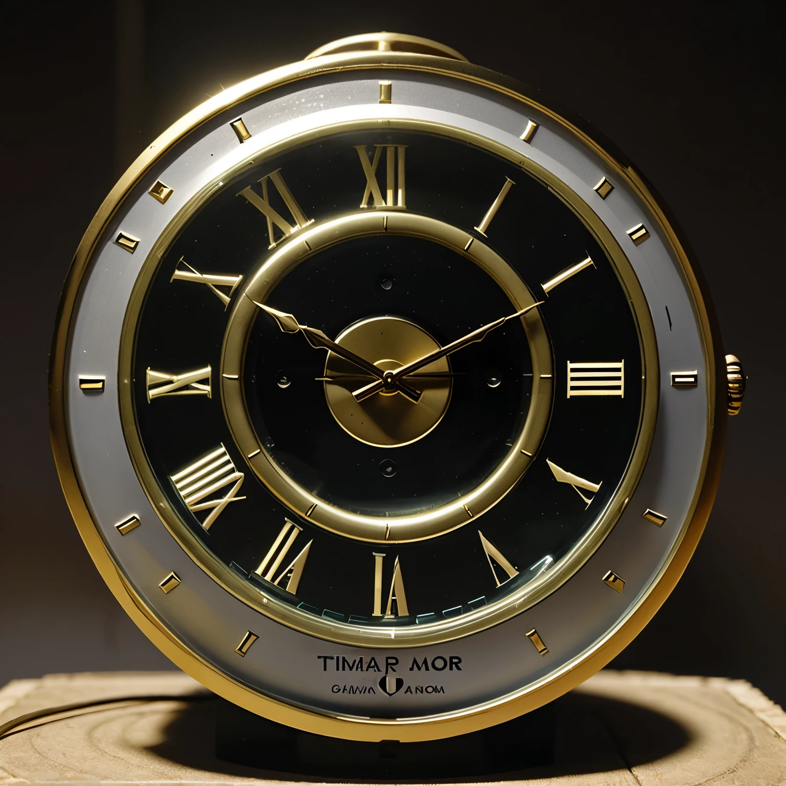 Long-term time tracking clock in futuristic Africa. Grande marcador do tempo ancestral e Futuro