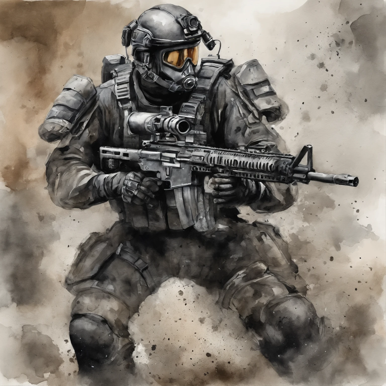 roupa SWAT preta, piloto de mecha, macho, pele escura, Cansado, rule of thirds, fundo de alta qualidade, Ultra-detailed scenario, Ultra sharp focus, foto profissional perfeita