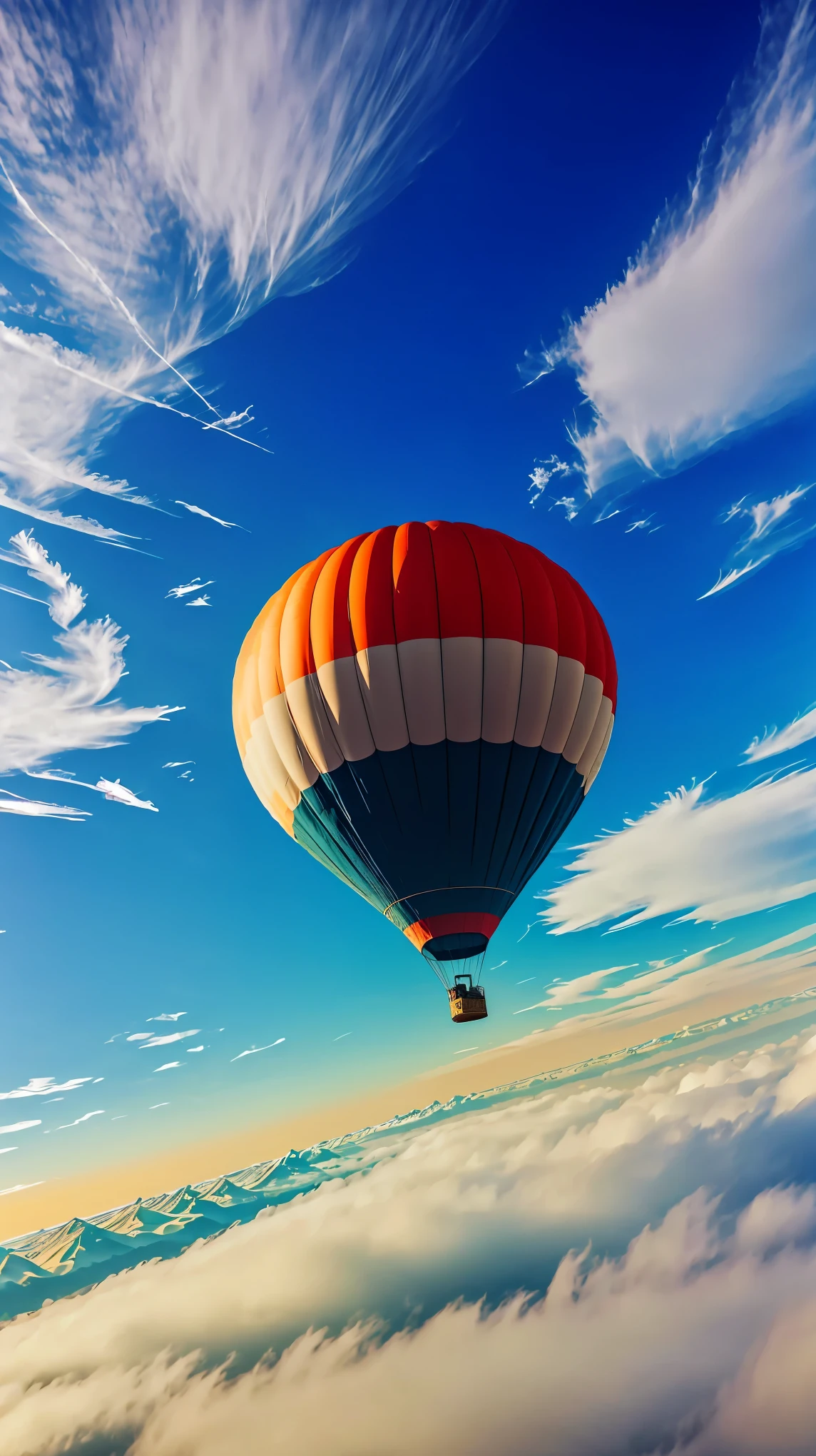 (aerial view of the Earth taken from a balloon, ascending to the atmosphere),(best quality,4k,8k,highres,masterpiece:1.2),ultra-detailed,(realistic,photorealistic,photo-realistic:1.37),photography,soft color palette,gentle lighting,soaring bird's-eye perspective,vivid colors,detailed Earth surface,fluffy white clouds,distant horizon,spectacular atmospheric layers,peaceful and serene scenery.