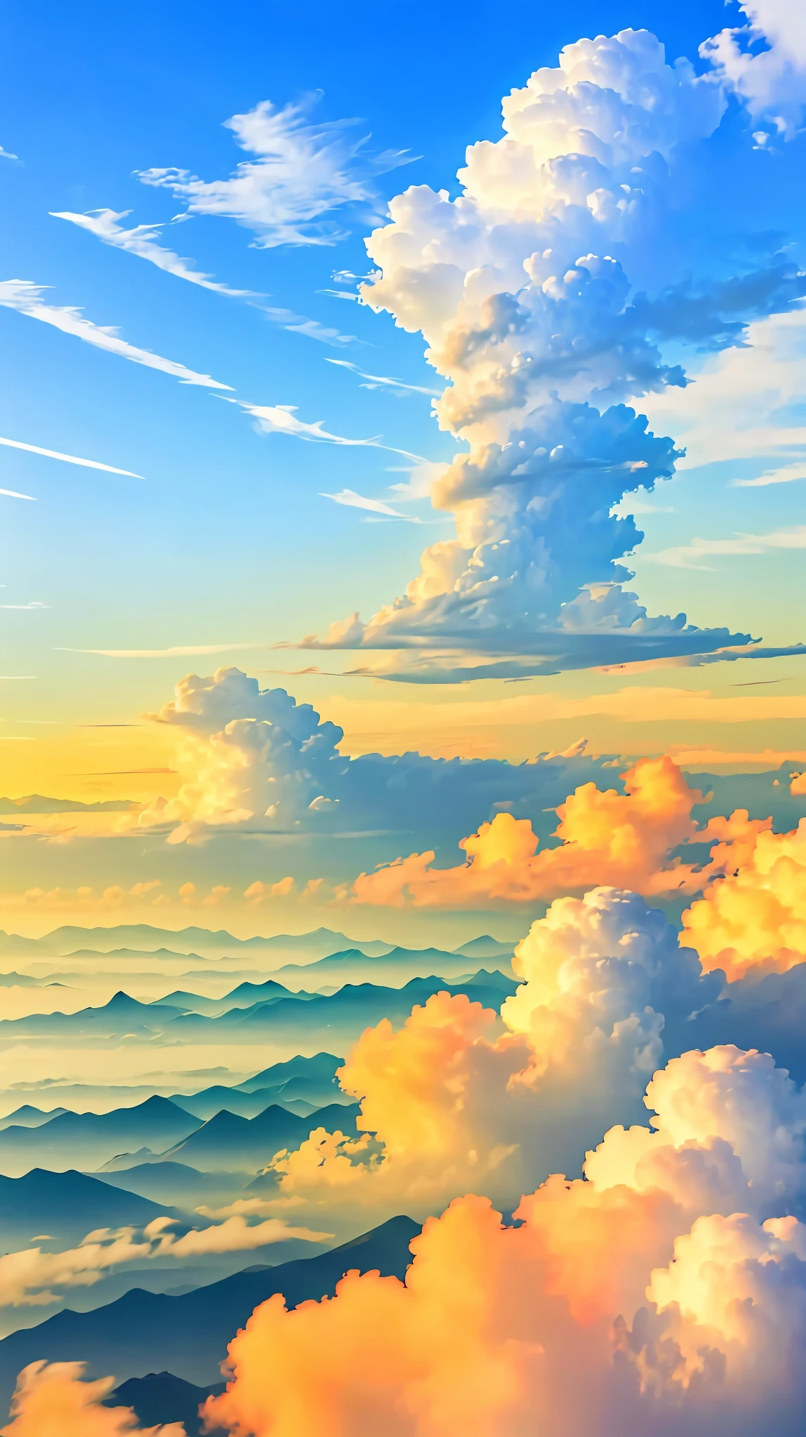 (aerial view of the Earth taken from a balloon, ascending to the atmosphere)，(best quality,4k,8k,highres,masterpiece:1.2),ultra-detailed,(realistic,photorealistic,photo-realistic:1.37),photography,soft color palette,gentle lighting,soaring bird's-eye perspective,vivid colors,detailed Earth surface,fluffy white clouds,distant horizon,spectacular atmospheric layers,peaceful and serene scenery.
