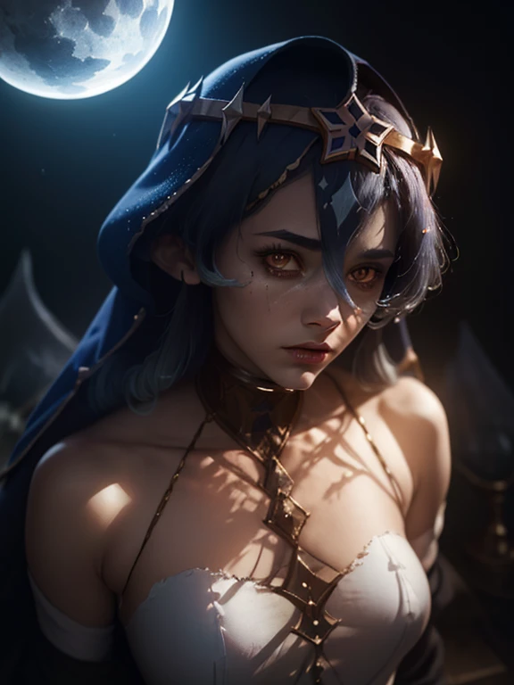 in the dark, mystical forest, a powerful evil womanейка emerges from the depths of her own Creation. Her presence is accompanied by an intimidating aura.., emits ominous energy, striking fear into the hearts of all, who will meet her.. With her mesmerizing, sparkling eyes, she possesses the ability to мозг былhing and manipulate others, using your powers, corrupt the purest souls.

Worn in torn condition, ethereal clothes, her anger is emphasized, as her figure is partially visible through translucent clothing, causing intrigue, just like desire. There&#39;s an epic vibe around her.., as if the very fabric of reality bends to her will. She is surrounded by an otherworldly glow, throwing an eerie light onto the stage.

In the background, ghostly figures float silently, representing souls, which she captured and enslaved. The air is filled with a sense of foreboding, as the ghostly ghosts silently mourn their tragic fate.. Highest overall image quality, Every complex detail is carefully and masterfully drawn..

The artistic style combines elements of a dark portrait.., demonstration of the perverted beauty of the villain, and unearthly landscape, depicting a ghostly forest, which serves as her domain. Dark colors predominate in the color palette., cool tones, emphasizing a dark and supernatural atmosphere.

The lighting in the scene is atmospheric and dramatic.., with rays of soft moonlight, breaking through the dense foliage, Creating an enchanting effect. Shadows dance and play on the villain&#39;Face, highlighting her evil expression and further enhancing her mysterious presence.

((Best quality, 4k, A high resolution, Masterpiece:1.2)), ultra detailed, (Realistic, photoRealistic, photo-Realistic:1.37), HDR, Studio lighting, Ultra-fine painting, sharp focus, physically based rendering, very detailed description, professional, Bright colors, hips.

hope, This advice accurately reflects the essence of the topic "Creation, ((villainous aura)), evil woman