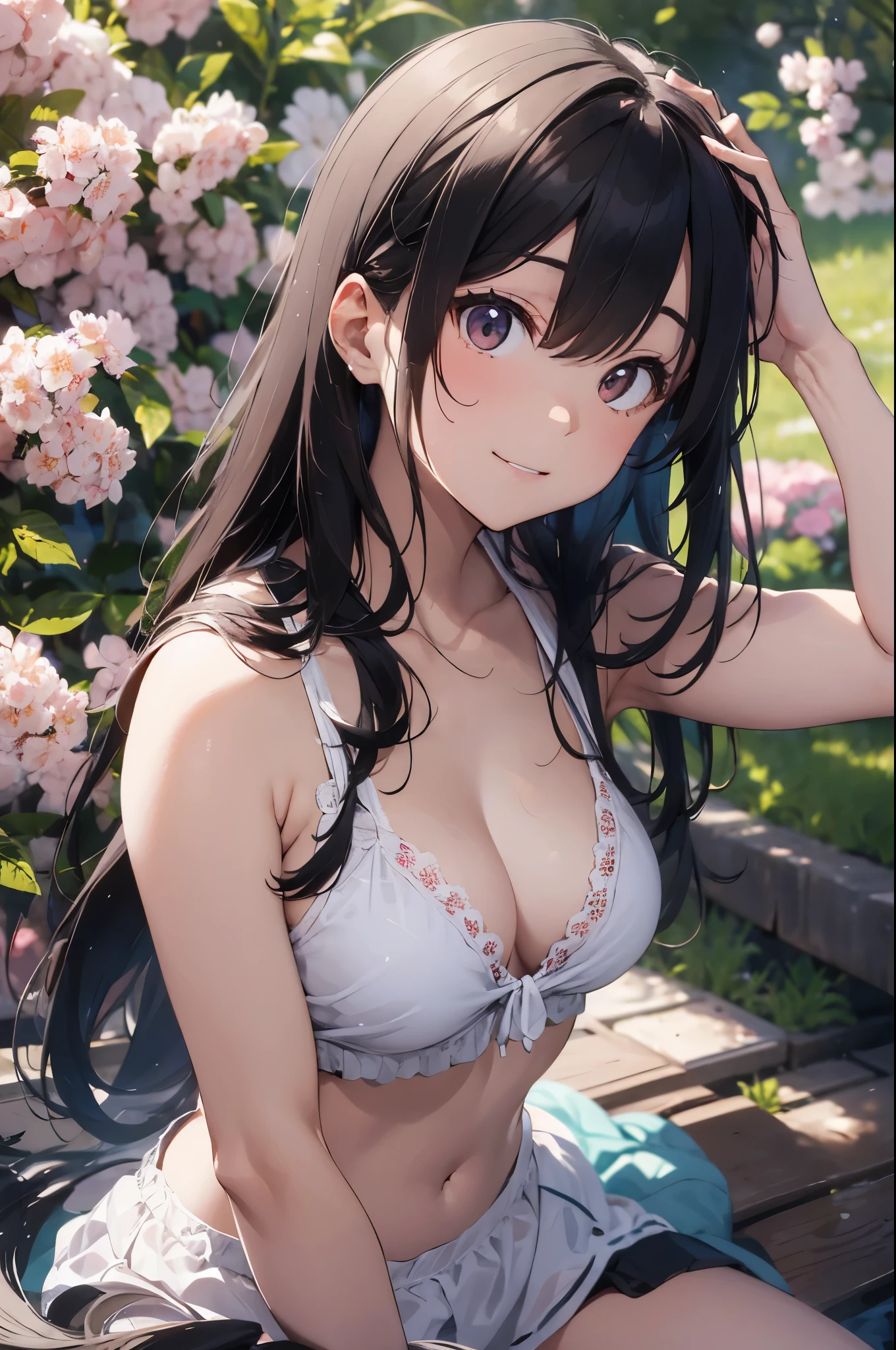 High resolution、
one beautiful young woman、
(soft saturation:1.3)、(white skin:1.2)、
(非常にdetailed background、detailed background)、Bokeh、
break,Portrait of a smiling girl。Seen from the front、The composition is symmetrical。
Look straight ahead with serious eyes、break
towel wrap、towel wrap、medium breasts、
outside the house、Uncharted、null、Light of the sun、Scenery of cherry blossom trees、
strong light、with front light、
(ager:1.3)、(cowboy shot:1.2)、Break angle from the front、
looking at the viewer、pink bikini,
dynamic pose、
sitting in front of a cherry tree、seaweed、seaweed、seaweed、seaweed、seaweed、seaweed、