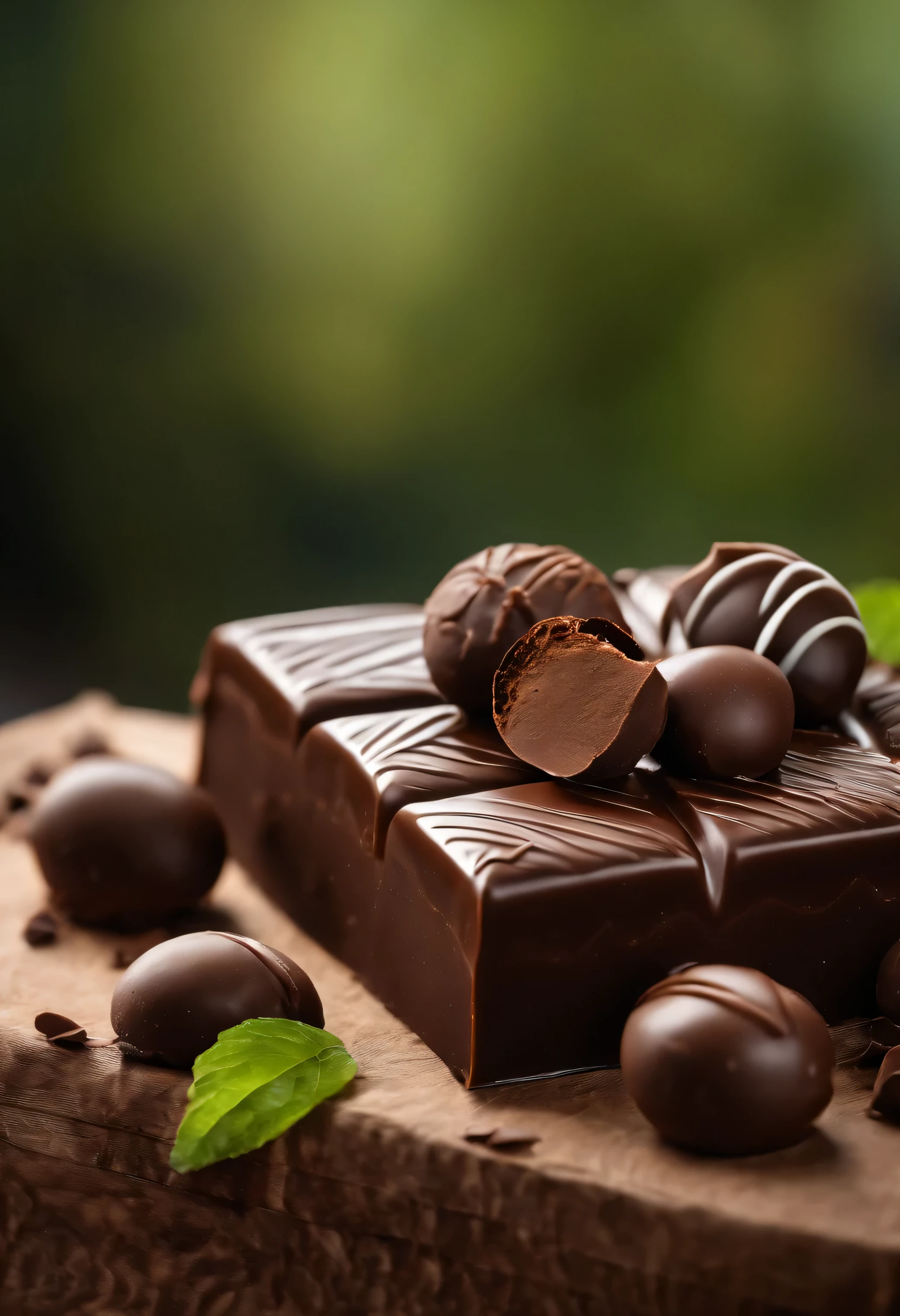 chocolate, gift, white background