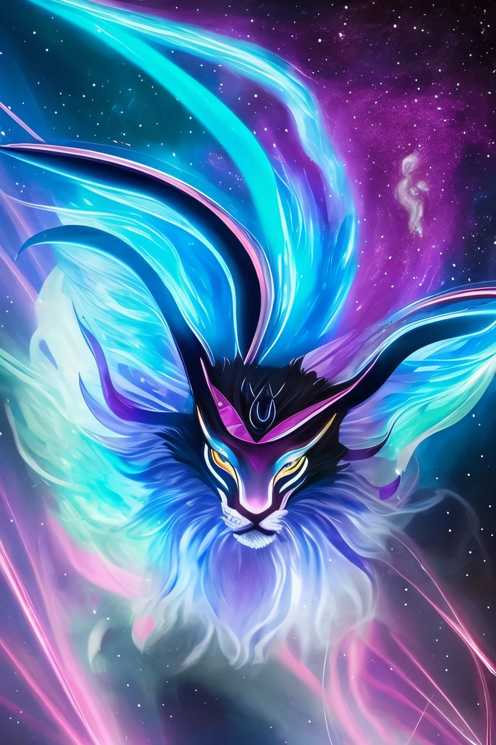 Pokémon Name: Volthraze

Type: Electric/Dream

Description: Volthraze is a mystical and ethereal Pokémon, embodying the fusion of electricity and dreams. Its appearance is a surreal blend of a majestic lion and a floating wisp, surrounded by an aurora of electric hues. Volthraze exudes an otherworldly presence with its semi-transparent, shimmering mane and an elegant, flowing tail that leaves behind a trail of stardust.

Design Features:

1. Aurora Aura: Volthraze is enveloped in a constantly shifting aurora, blending shades of electric blue, violet, and deep indigo. The aurora intensifies during its Dream-based moves, creating a mesmerizing and unpredictable display.

2. Hypnotic Eyes: Volthraze's eyes are deep pools of cosmic energy, with swirling patterns that can entrance opponents. It uses its gaze to lull foes into a dream-like state, making them susceptible to its unique Dream-type attacks.

3. Nebula Nuzzler: Volthraze possesses a pair of antennae that resemble dreamcatchers, designed to detect the subconscious thoughts of those around it. These antennae can also be used to gently nuzzle and soothe allies or create dream barriers in battle.

4. Celestial Spark Claws: Volthraze's paws are tipped with ethereal claws that emit sparks of starlight. These claws can channel both Electric and Dream energies, allowing it to phase through barriers and deliver unique, unpredictable attacks.

5. Dreamtail Cascade: Volthraze's flowing tail leaves behind a trail of shimmering stardust that can induce drowsiness in opponents. The stardust reacts to its Dream-type attacks, creating illusions and phantasmagoric patterns in the air.

6. Astral Roar: Volthraze's roar is a harmonious blend of electric crackles and dreamy echoes. It can use its roar to create shockwaves that disrupt the mental state of its opponents, leaving them disoriented and vulnerable.

7. Zephyr Drift: Volthraze has the ability to float and drift gracefully above the ground, moving with an almost weightle