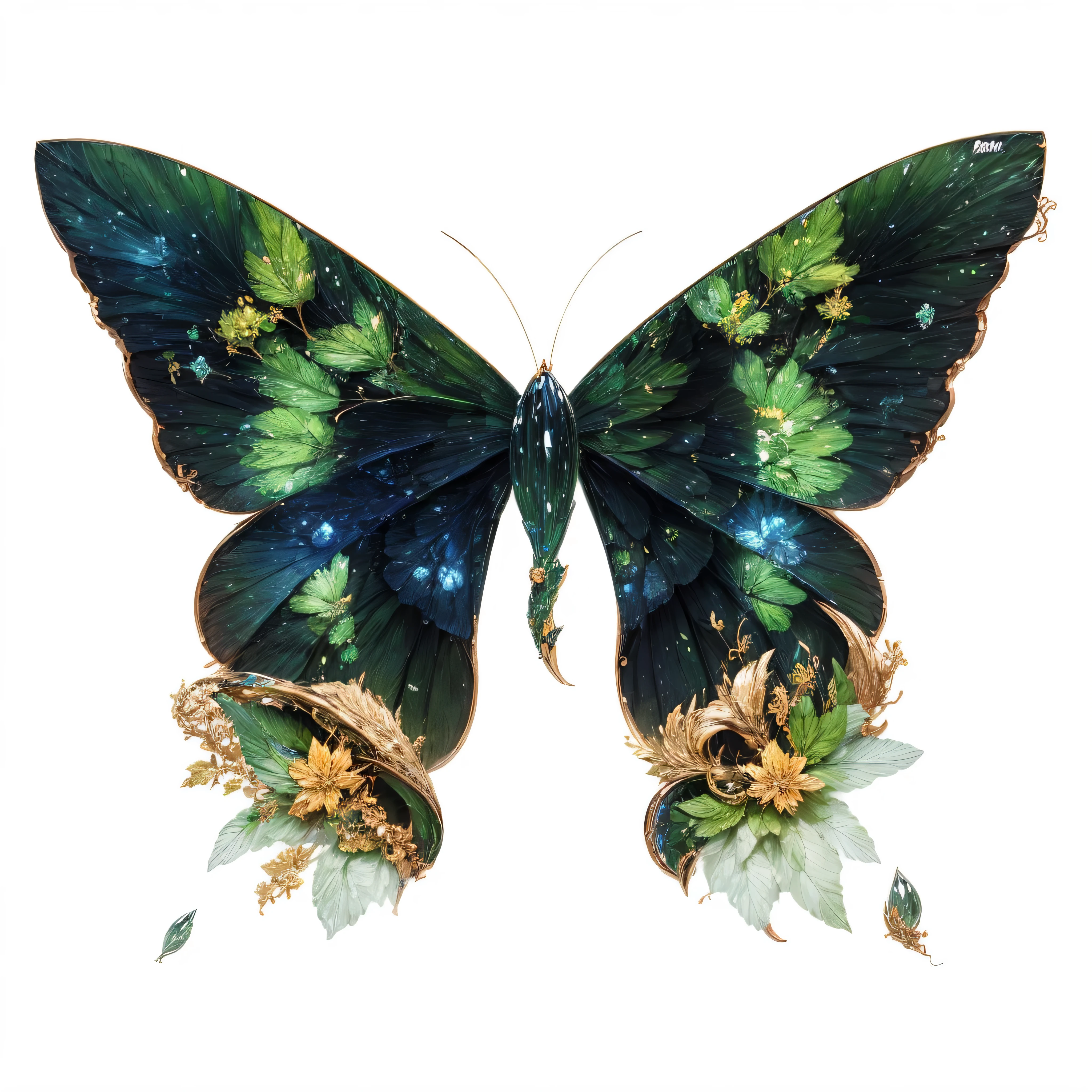 Yellow green maple leaf elements,transparent元素,storm element,golden pattern,HD,transparent
