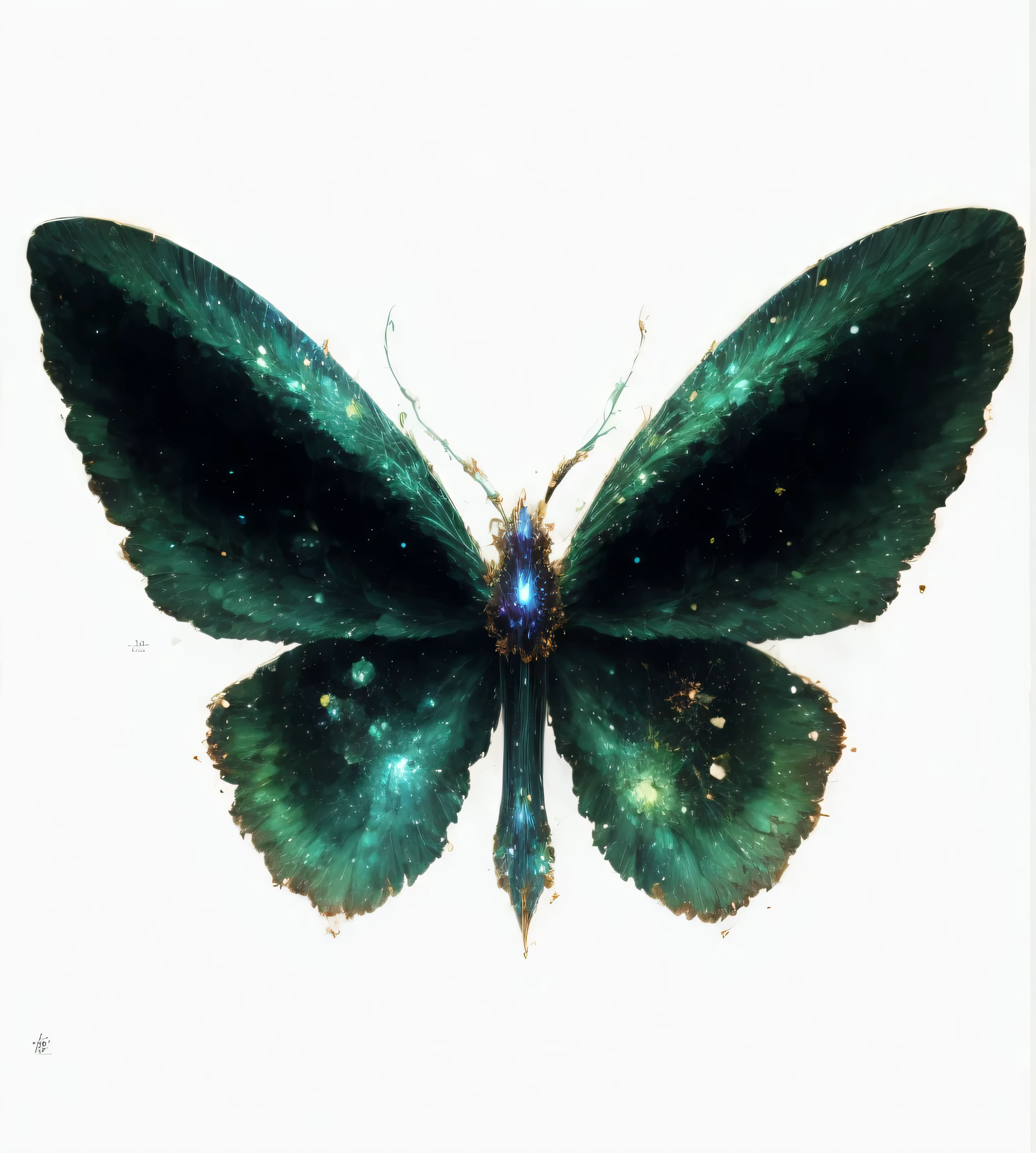 There are nebulae on the wings，Nebula structure，Shining nebula pattern