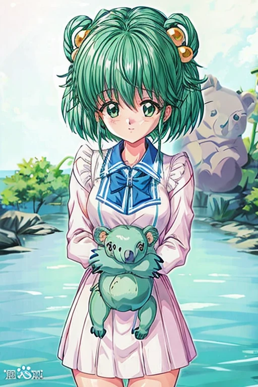 Girl holding koala, Tatebayashi Miharu