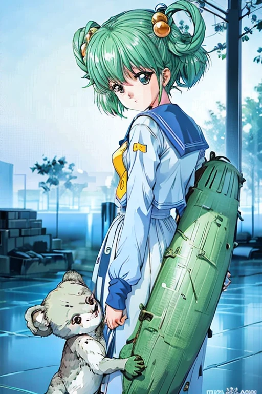 Girl holding koala, Tatebayashi Miharu