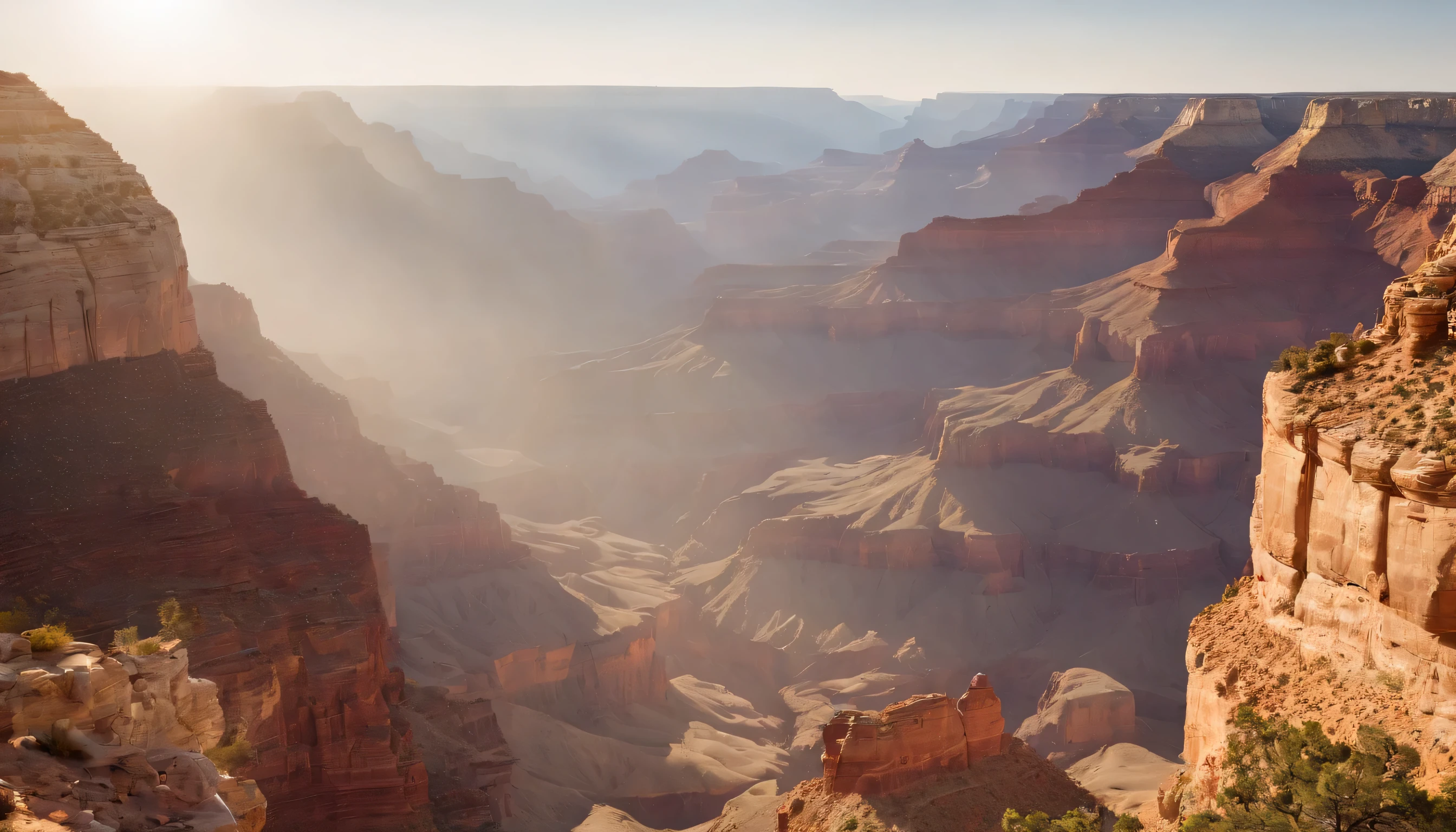 (Highly detailed CG Unity 8k wallpaper、masterpiece、highest quality、Super detailed)、(best lighting、best shadow、very delicate and beautiful)、highest quality、8k、Detailed facial depiction、masterpiece、highest quality、clear image quality、
stunning views of the grand canyon。