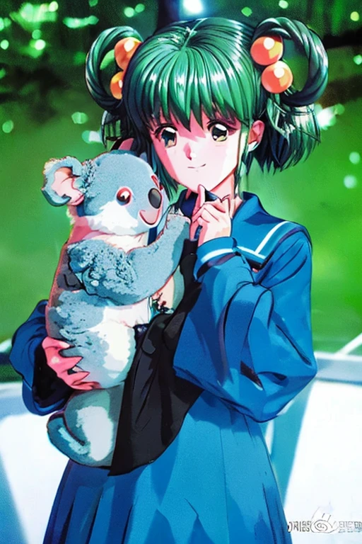 Girl holding koala, Tatebayashi Miharu