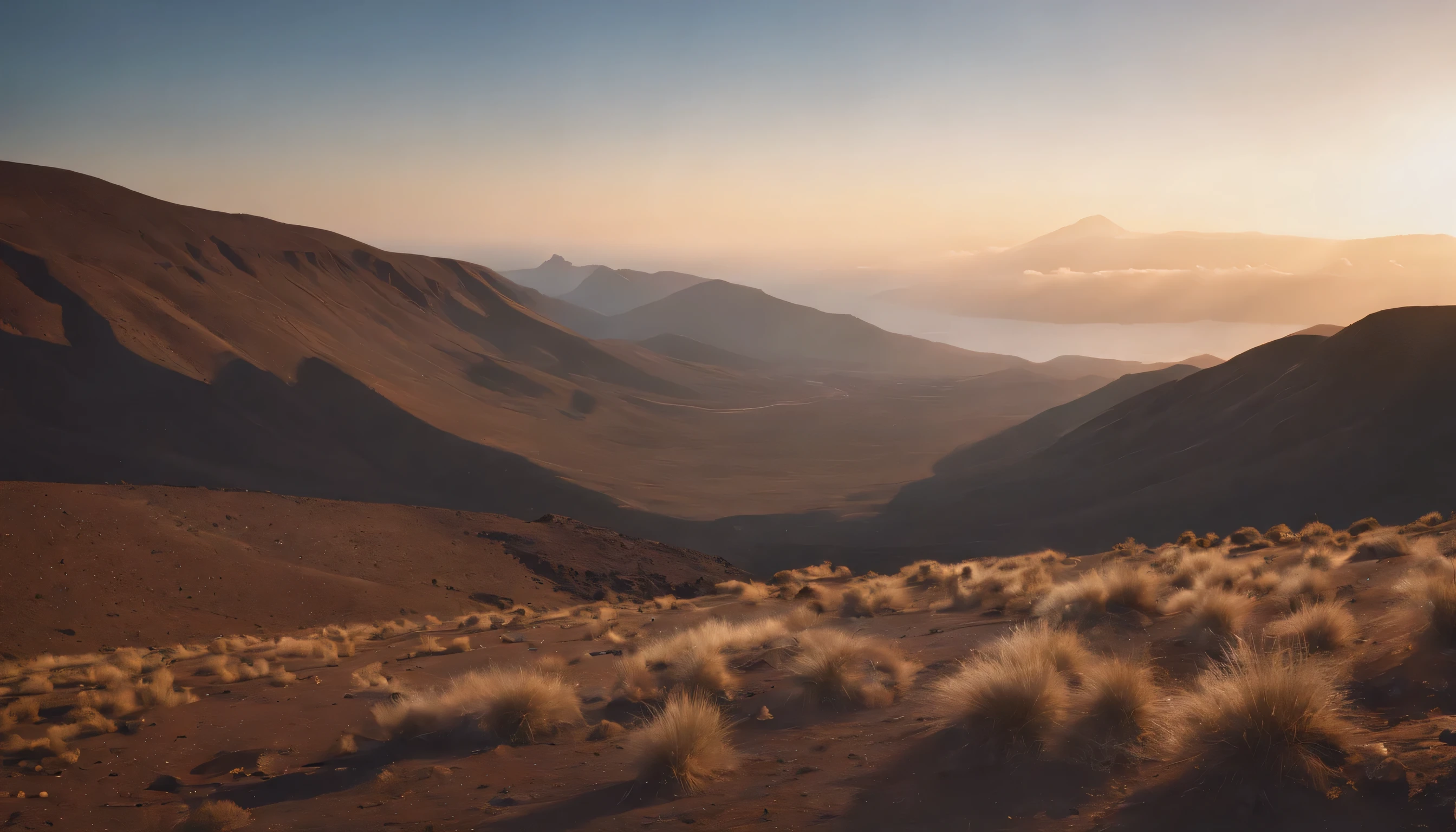 (Highly detailed CG Unity 8k wallpaper、masterpiece、highest quality、Super detailed)、(best lighting、best shadow、very delicate and beautiful)、highest quality、8k、Detailed facial depiction、masterpiece、highest quality、clear image quality、
Stunning views from the summit of Mauna Kea in Hawaii。