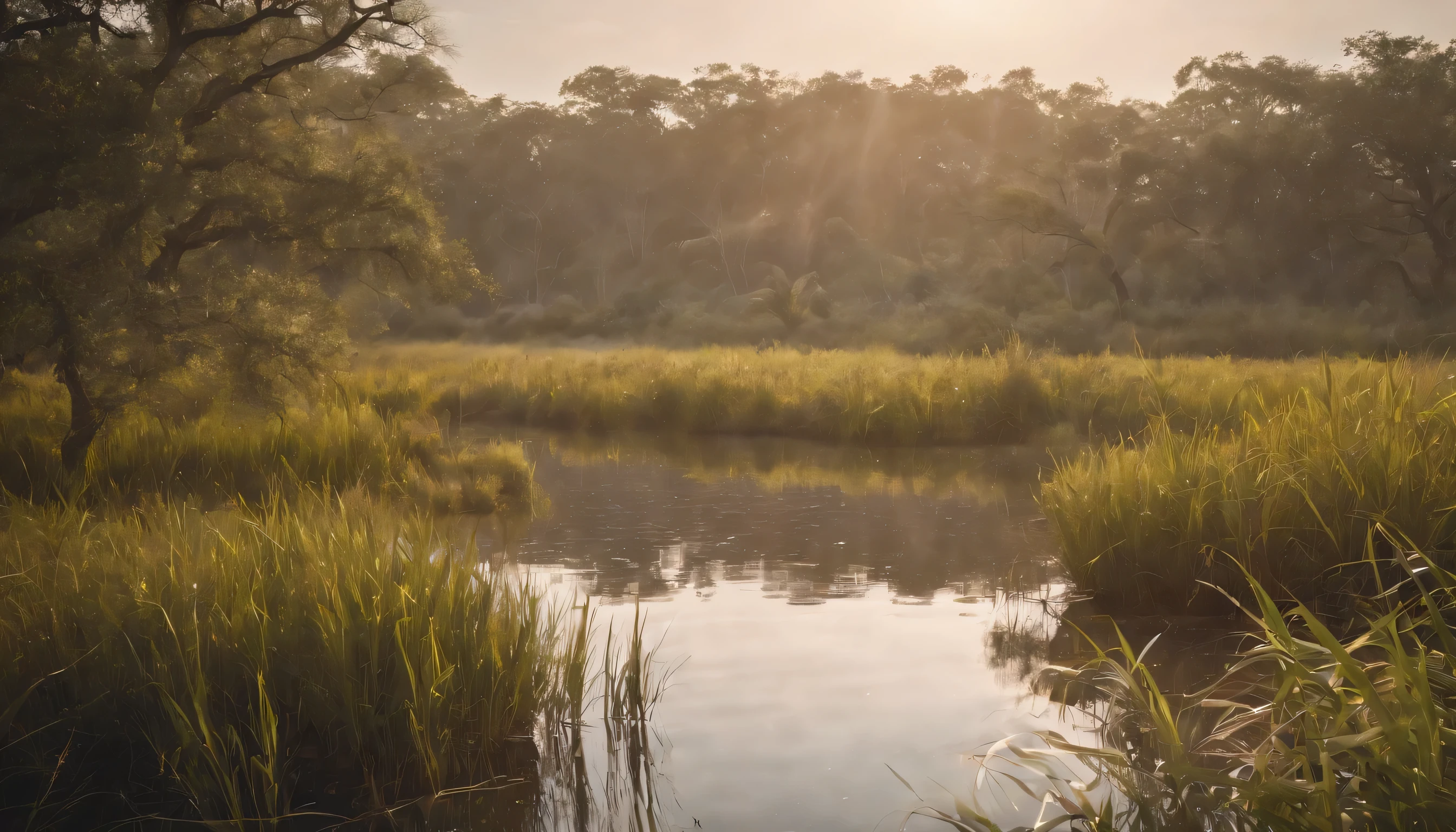 (Highly detailed CG Unity 8k wallpaper、masterpiece、highest quality、Super detailed)、(best lighting、best shadow、very delicate and beautiful)、highest quality、8k、Detailed facial depiction、masterpiece、highest quality、clear image quality、
florida wetland landscape&#39;everglades national park。