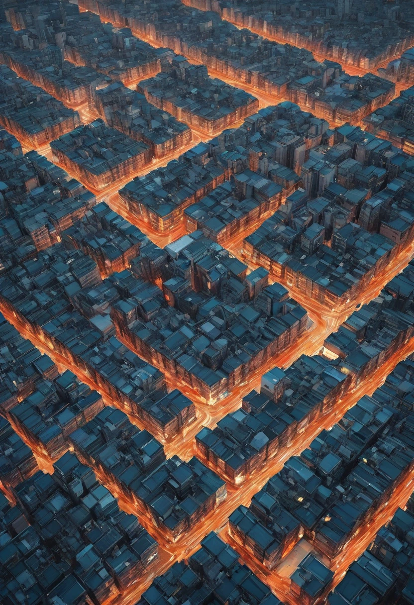 Aerial View, by Alena Aenami, best quality, masterpiece, 8k, Representative work, official art, Professional, Ultra intricate detailed