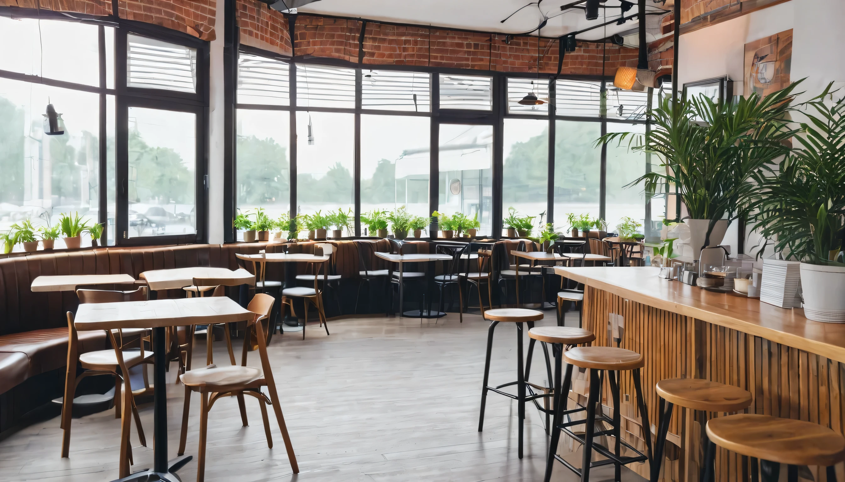 Image of a relaxing cafe interior